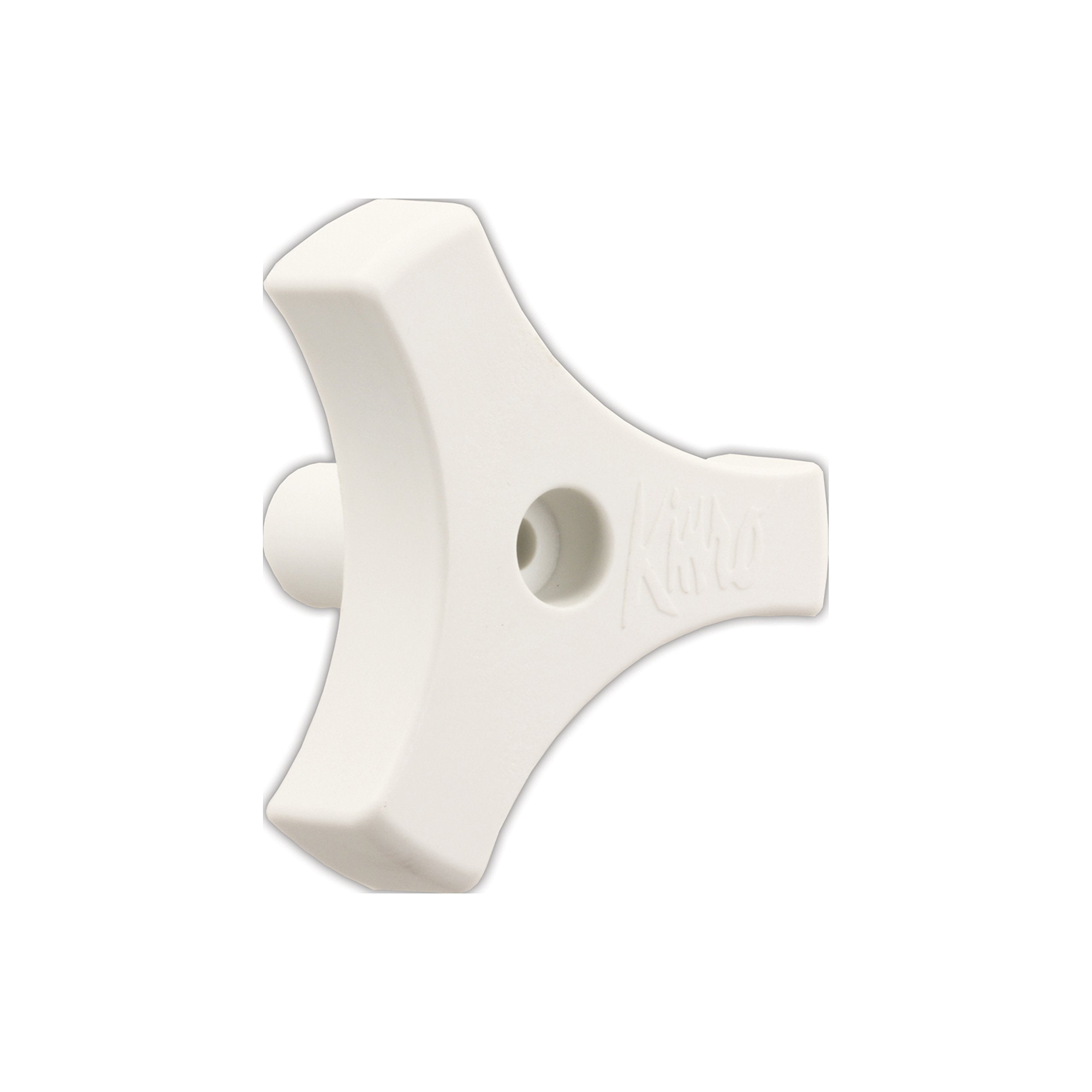 Jr Products 20185 Tri-Lug Window Knob - 13/16'', White