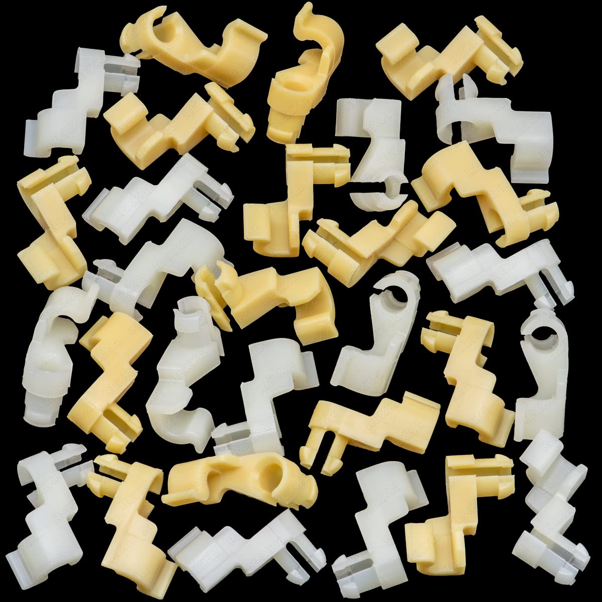 Rexka 15 Sets Tailgate Door Handle Door Lock Rod Clip Set 5 Mm Rod Size For Lexus Toyota 69293-12030 69293-12040 Camry, Celica,