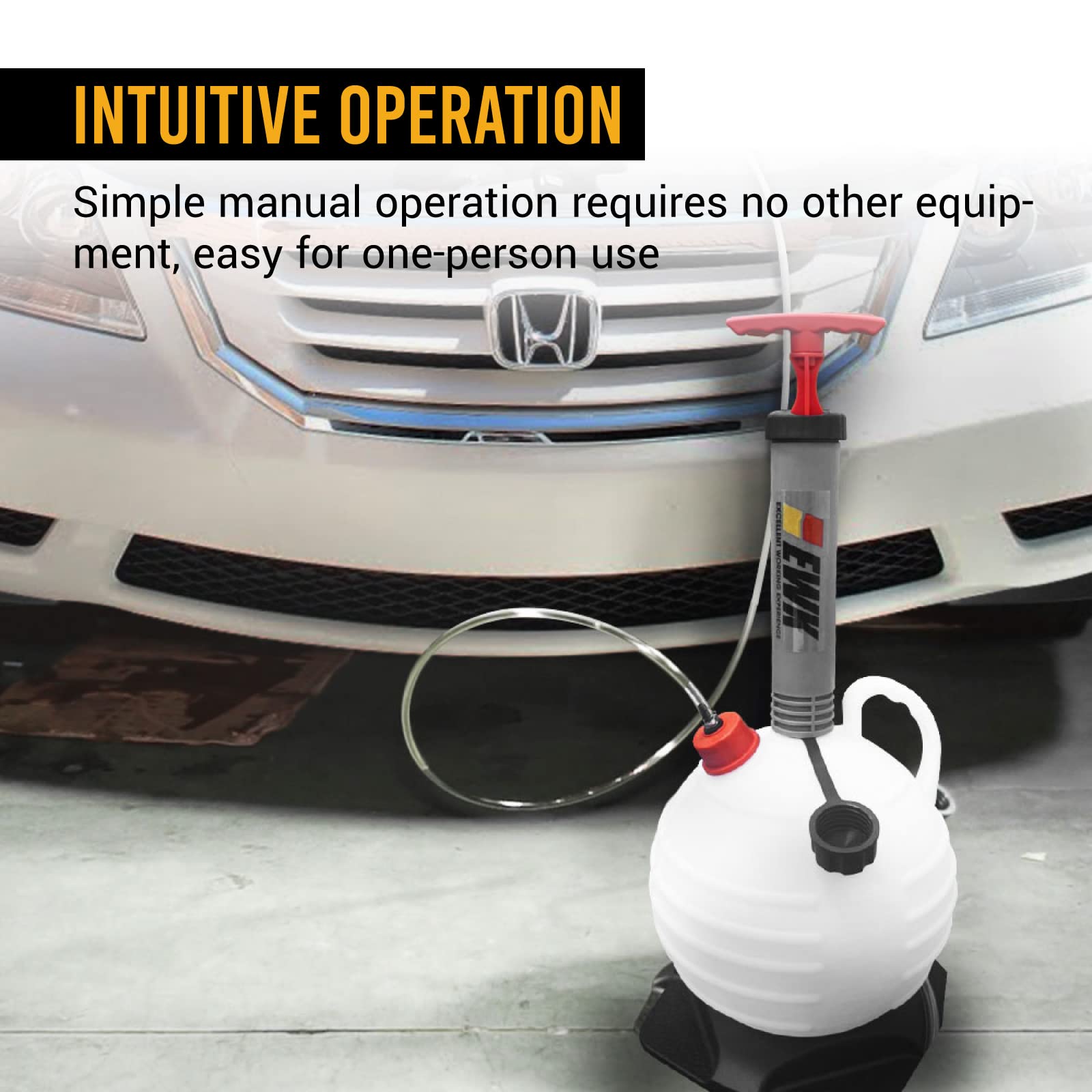 Ewk 6L Vacuum Oil Extractor Pump Fluid Extractor Oil Change Pump For Automotive And Marine Boat