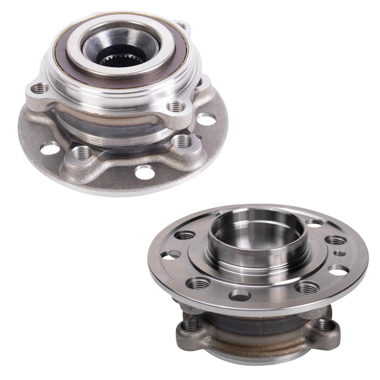 Trq Front Wheel Hub Bearings Assembly Set Compatible With Mercedes-Benz