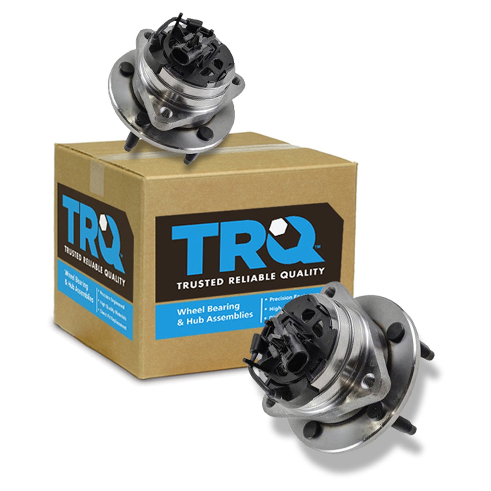 Trq Front Wheel Hub Bearings Assembly Set Compatible With 2008-2010 Chevrolet Cobalt Hhr 2004-2012 Malibu 2005-2010 Pontiac G6 2