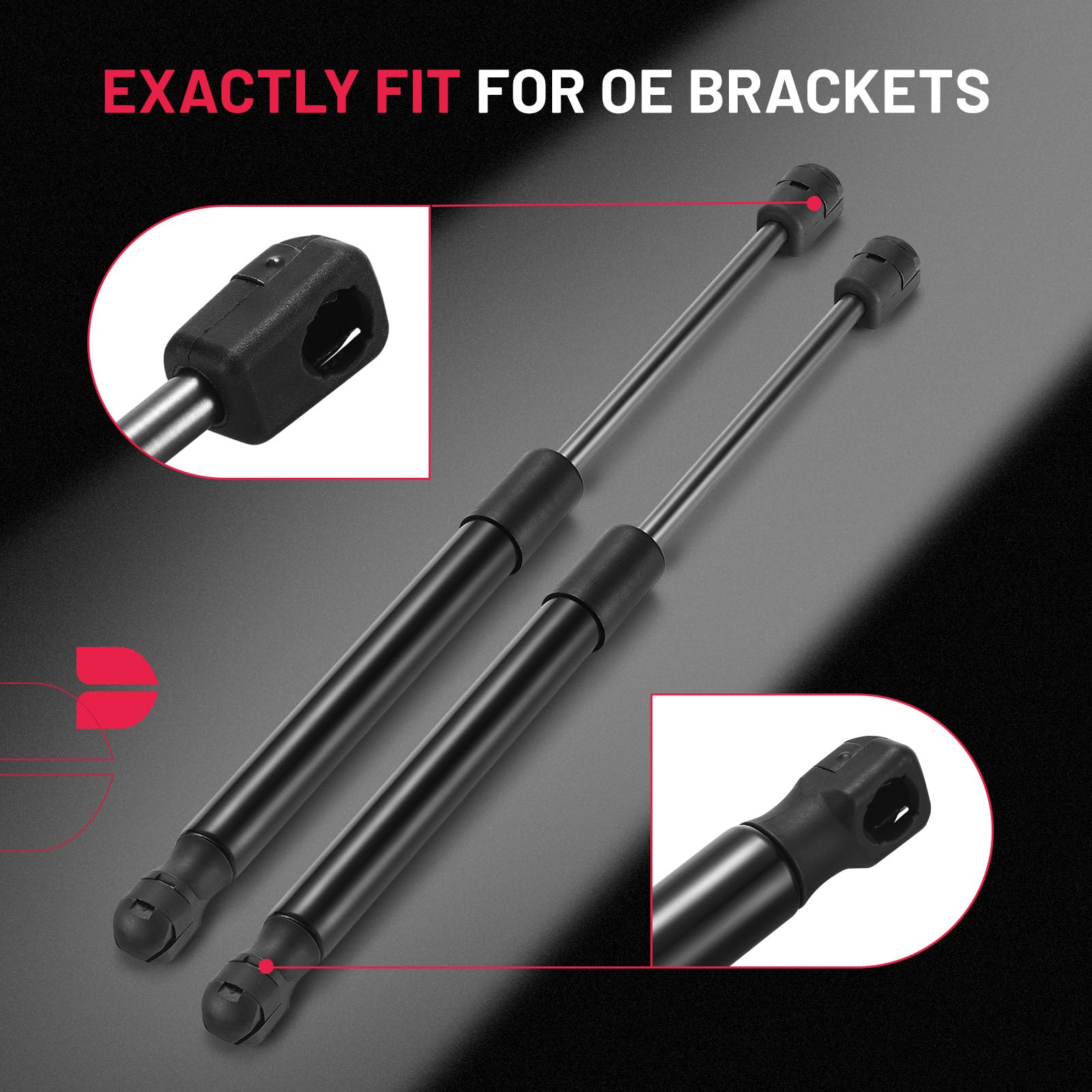 Bdfhyk C16-04464 13 Inch/30Lbs (133N Gas Struts Shocks For Camper Shell Window Pickup Leer Topper Canopy Truck Weatherguard Tool