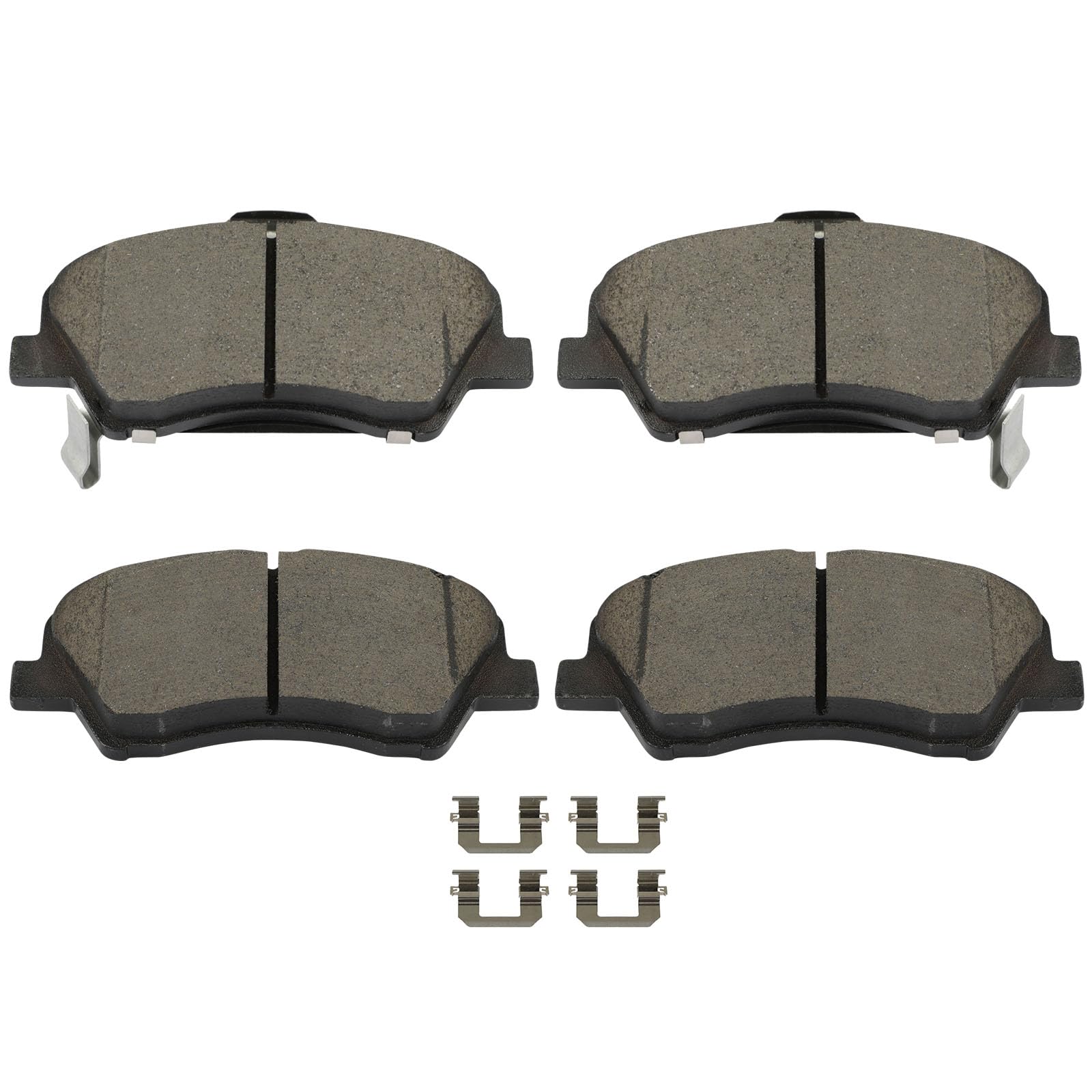 Scitoo D2190 Ceramic Brake Pads Sets Front W/Hardware Replacement For Hyundai For Accent 2018-2022,For Kia For Rio 2018-2022