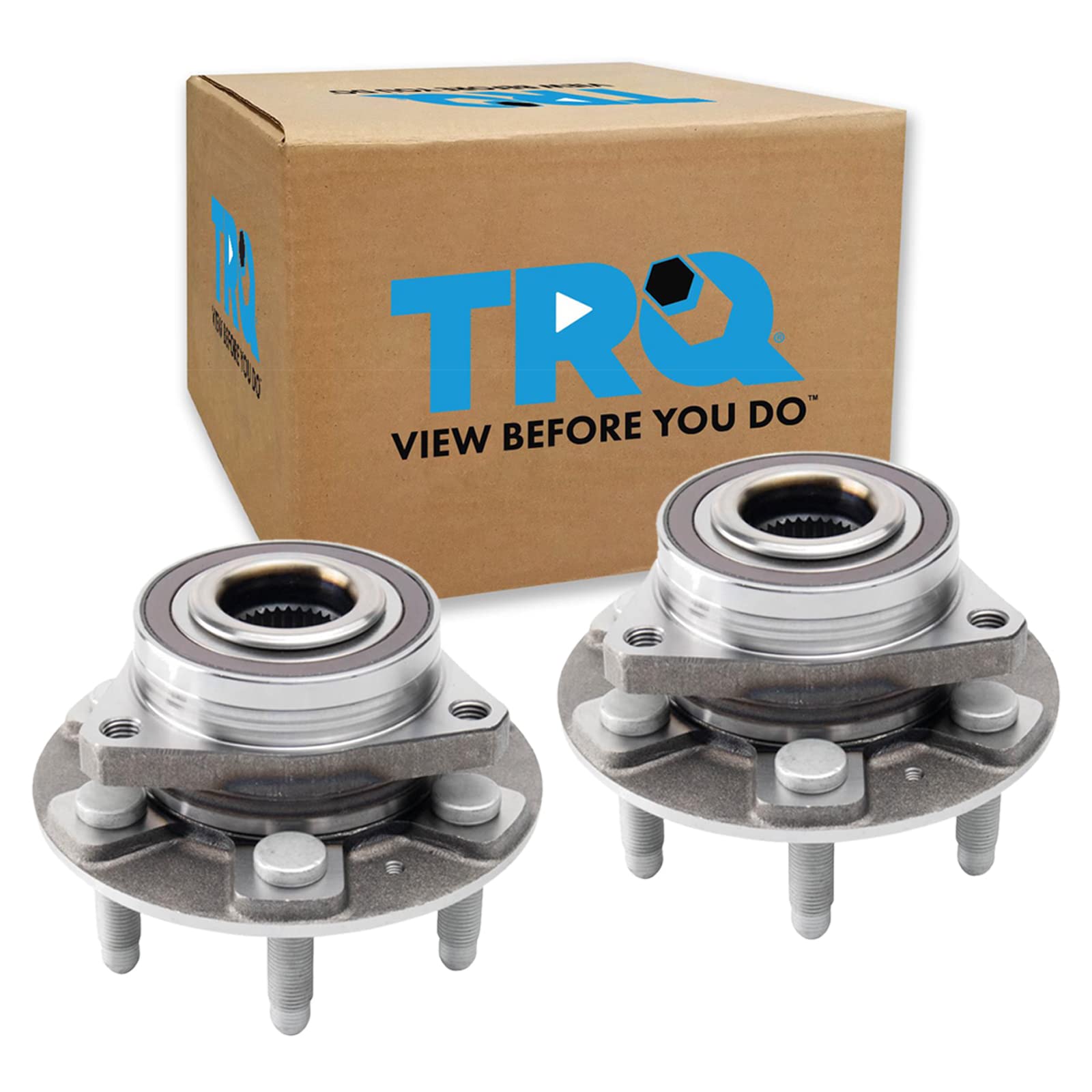 Trq Front Rear Wheel Hub Bearings Assembly Set Compatible With 2018-2022 Buick Enclave 2017-2022 Cadillac Xt5 2020-2022 Xt6 Chev