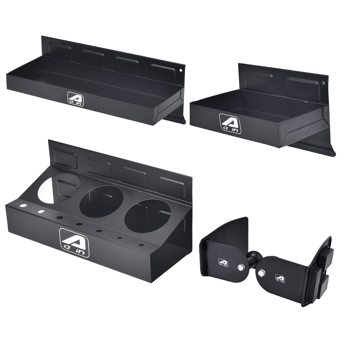 Aain Magnetic Toolbox Tray Set, Tool Box Holder Accessories For Tool Organizer,Garage Storage, 2 Trays, Can Caddy, Paper Towel &