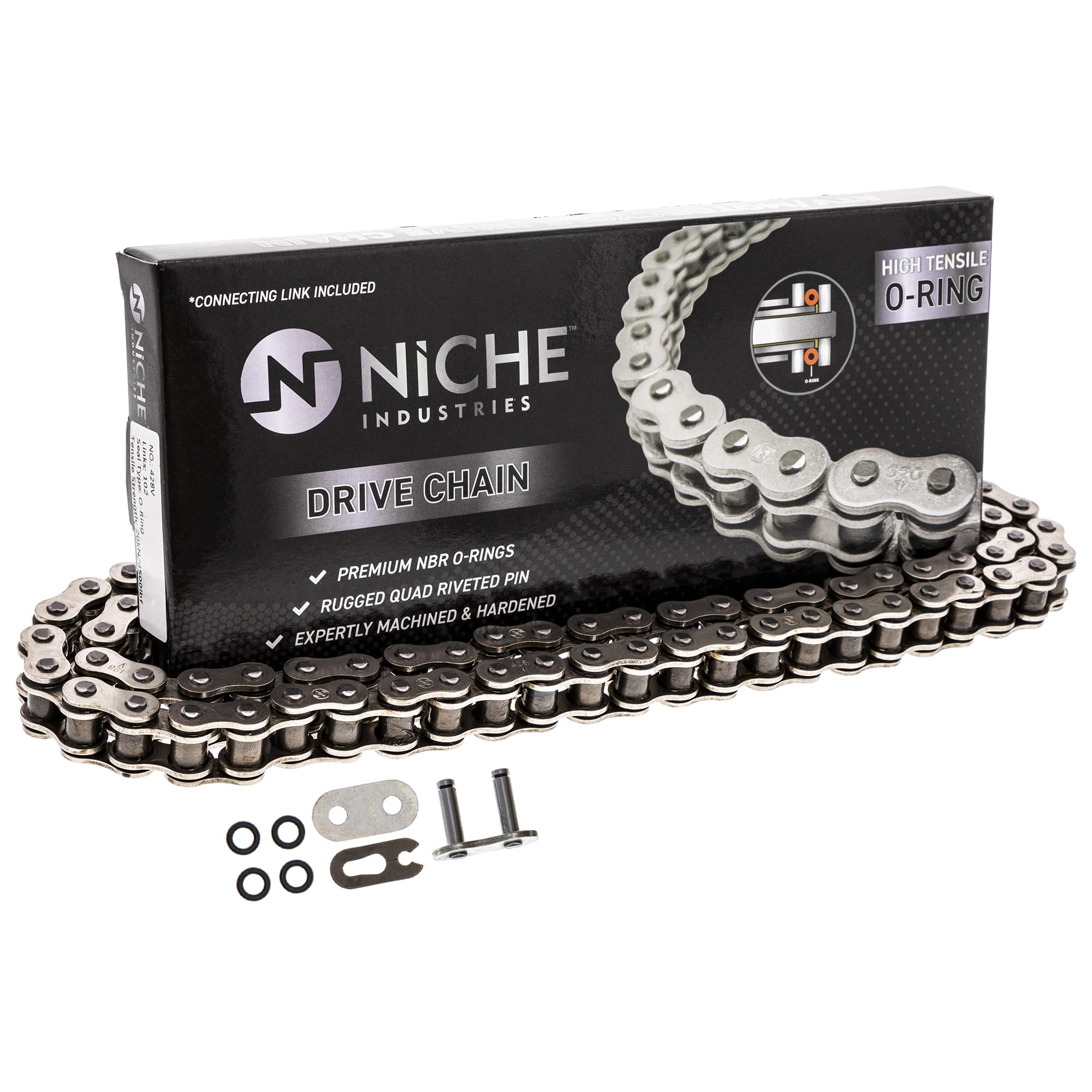 Niche Drive Sprocket Chain Combo For Honda Xr100R Crf100F Front 14 Rear 50 Tooth 428V O-Ring 118 Links