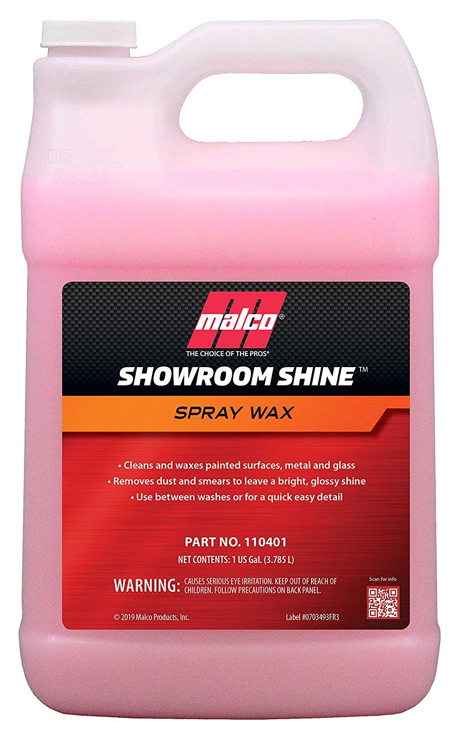 Malco Showroom Shine Spray Car Wax - Best Car Wax Spray for Professional Finish/Easy to Use Instant Detailer Spray/Cleans and Wa