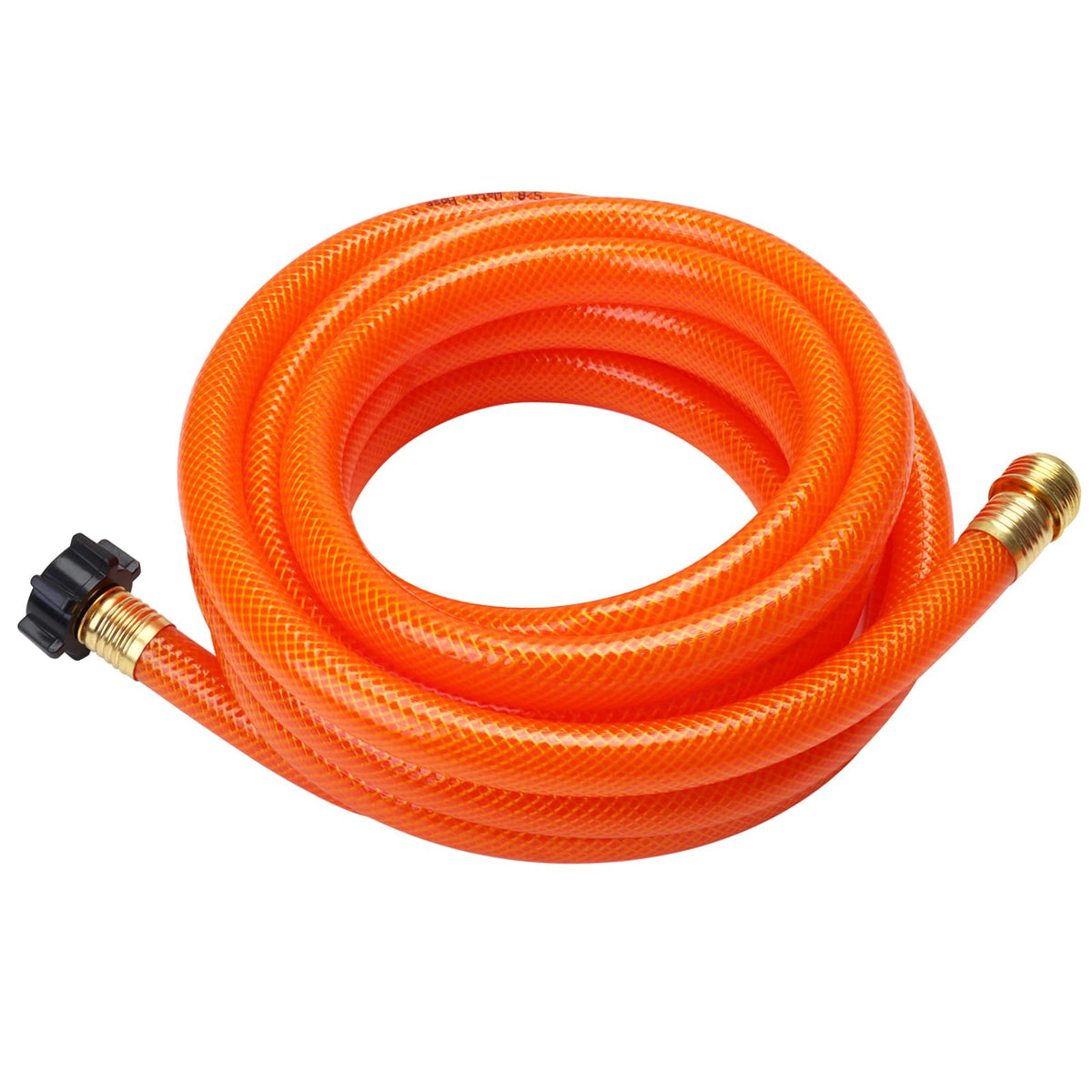 DERPIPE Black Water Flushing Hose - RV Black Water Tank Cleaning Hose, 5/8'' x 15 Foot, Orange