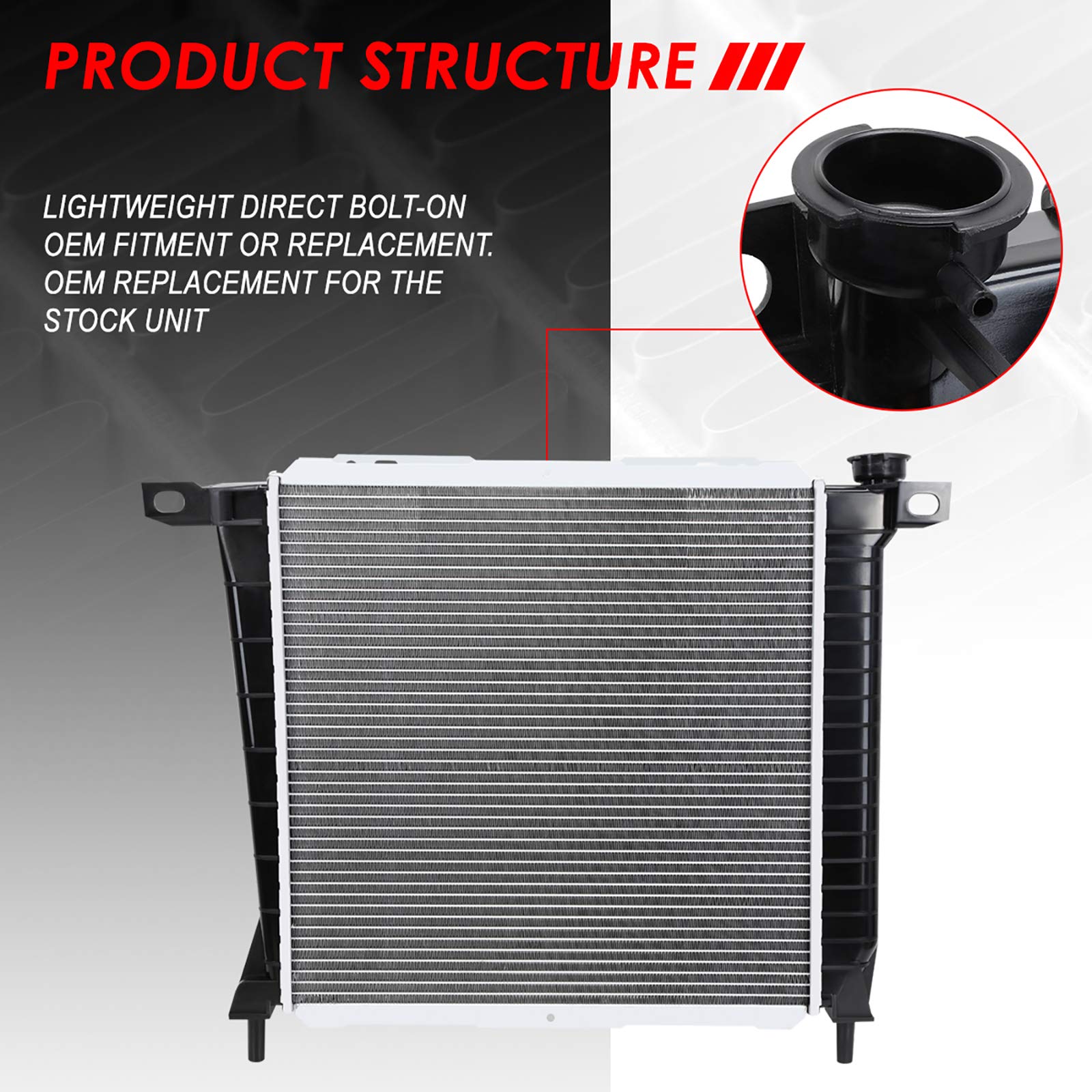 Auto Dynasty Radiator Compatible With 1985-1994 Ford Ranger Bronco Explorer Maz Navajo B3000 B4000 2.8L 2.9L 3.0L 4.0L Mt, Dpi 8