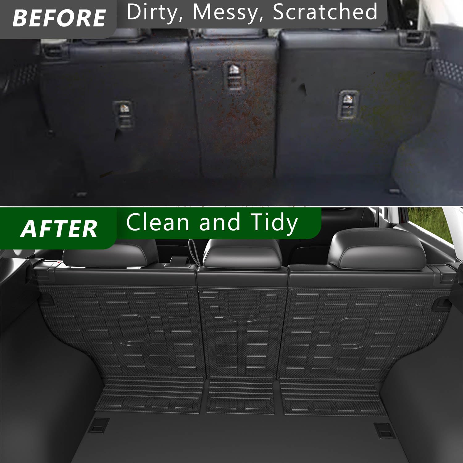 xipoqix Backrest Mat Compatible with 2017-2025 Mazda CX-5 Cargo Liners TPE Back Seat Protector Replacement for 2017-2025 Mazda C