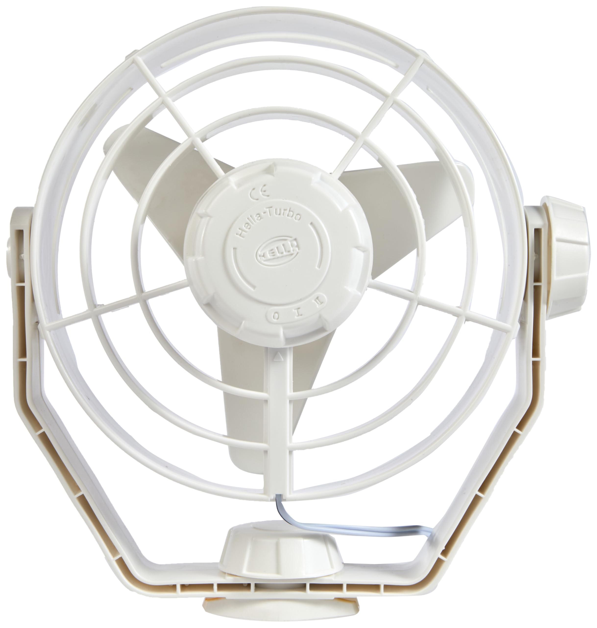 HELLA 003361022 '3361 Series' 12V DC 2 Speed Turbo Fan with White Housing