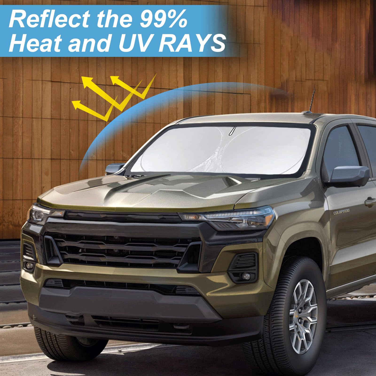 For Chevy Colorado 2025 Windshield Sun Shade Sunshade- For Chevrolet Colorado 2015-2022 2023 2024 Truck Accessories Windshield C