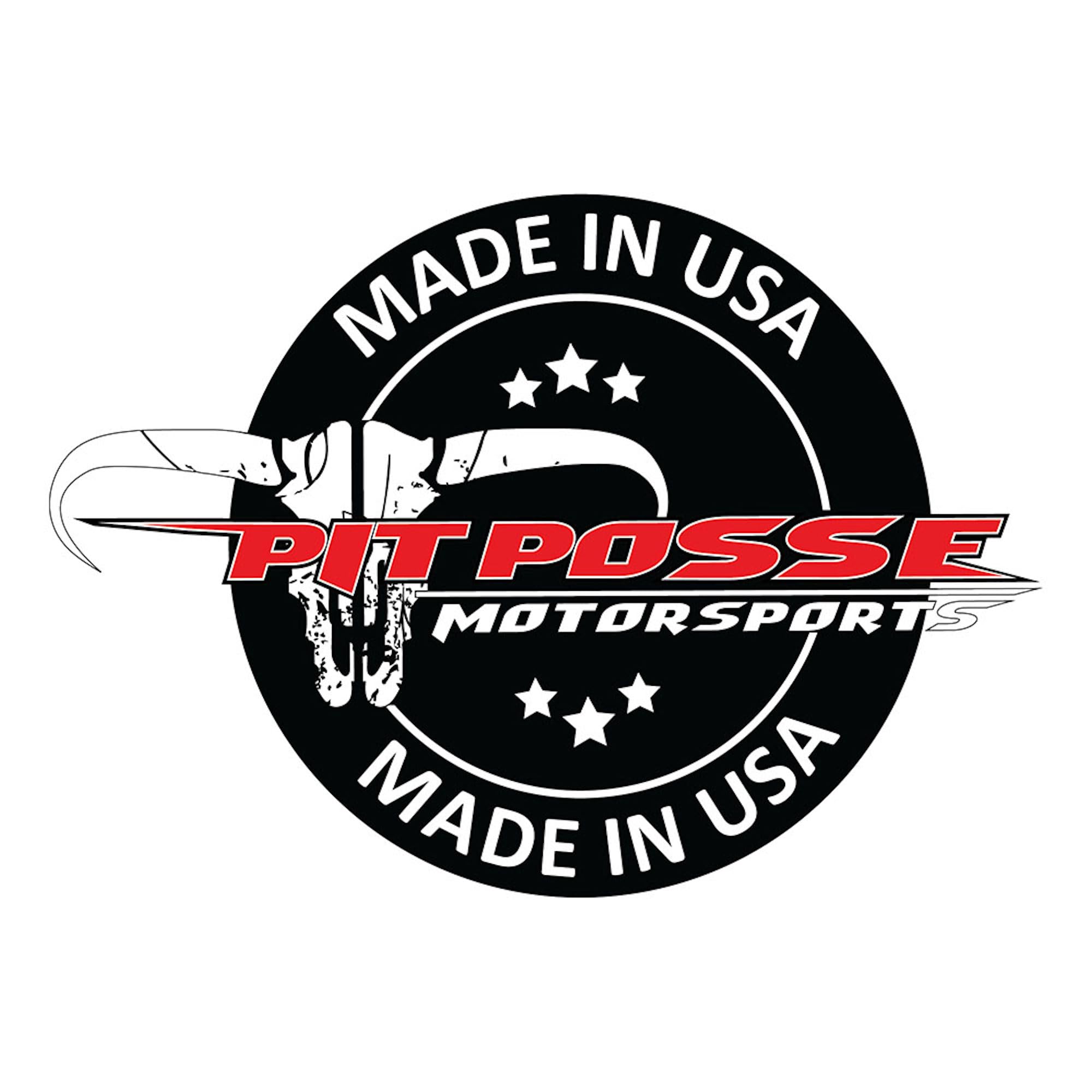 Pit Posse 442Bk Ratchet Strap Tie Down Hangers Garage Trailer Storage Organizers -Set Of 2 -Made In Usa- Powder Coated Black Alu