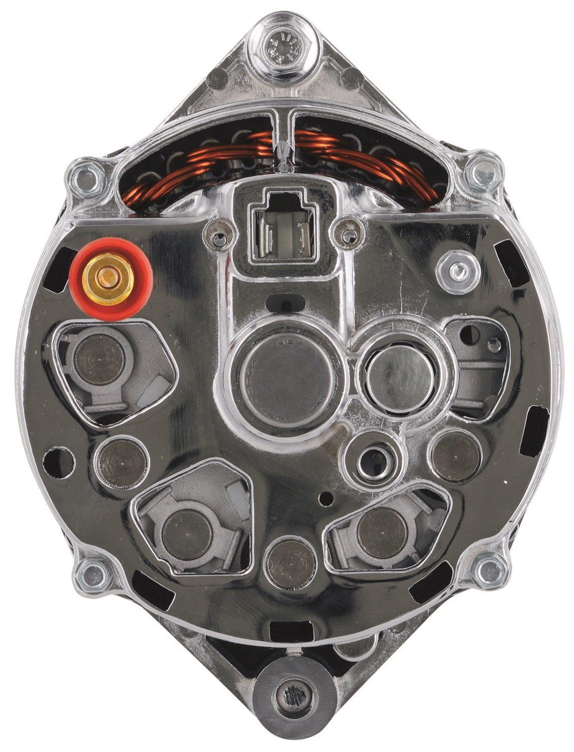 Powermaster 17102 Alt Gm 10Dn Chrome 100A 1V Pulley Ext Regulated