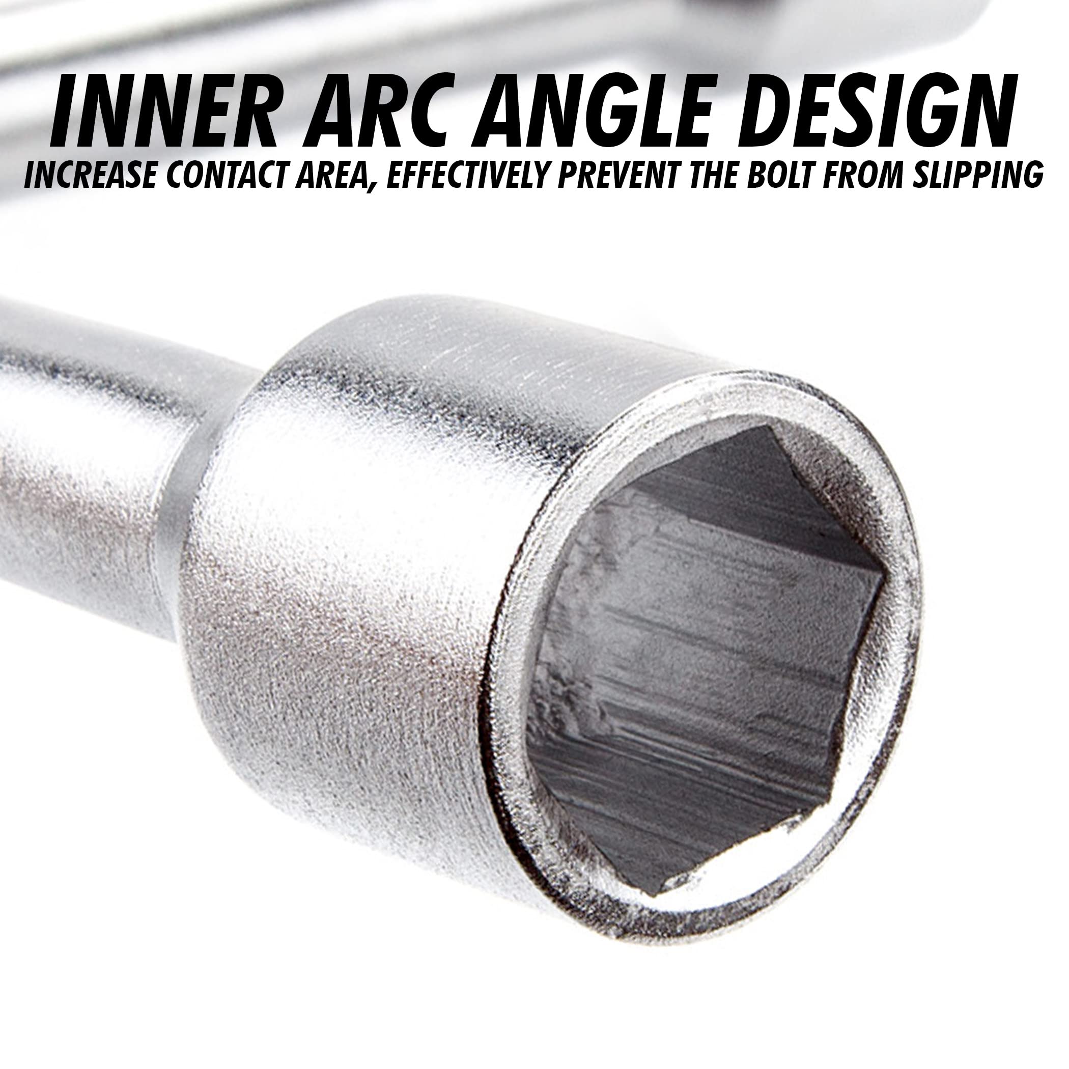 Cartman 14 Inch Universal Heavy Duty Lug Wrench 4 Way Tire Iron Wrench