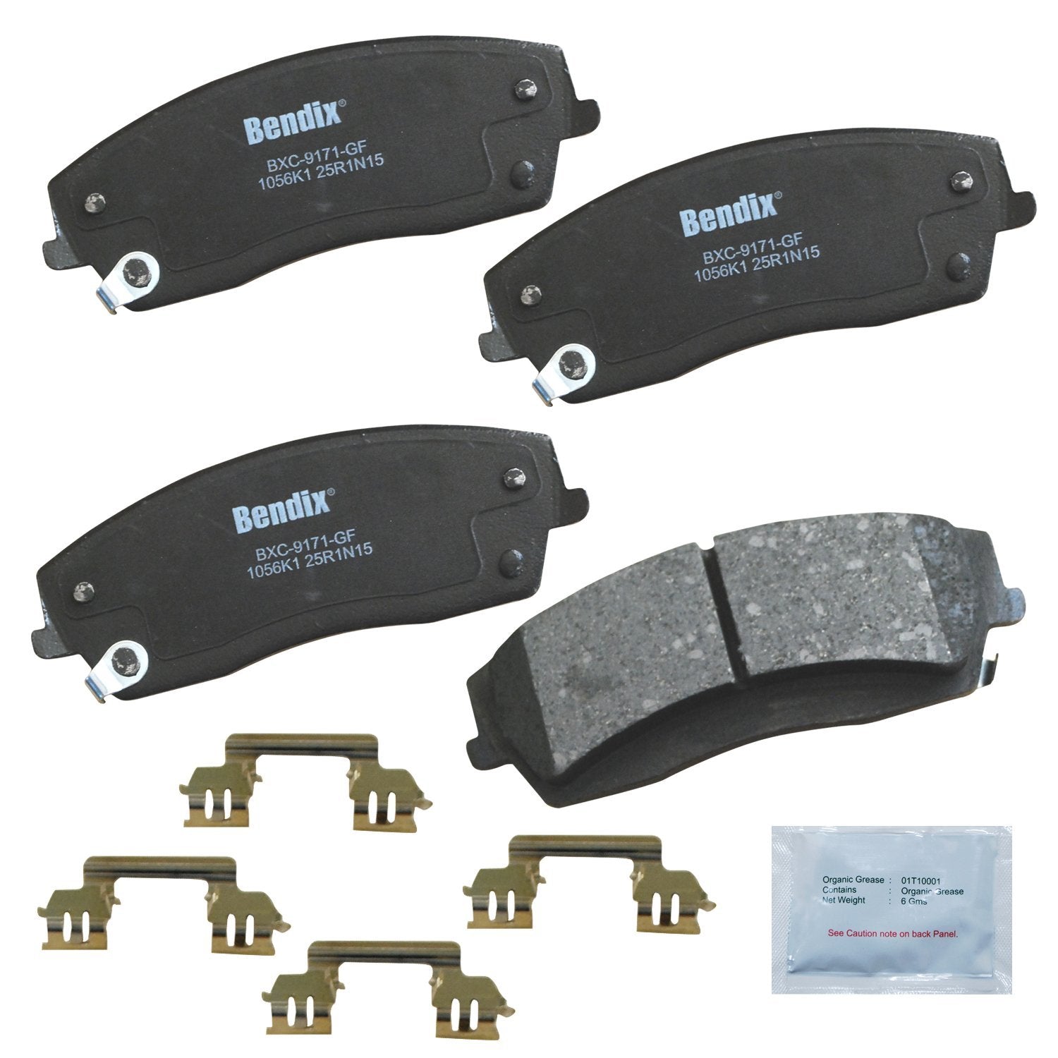 Bendix Priority1 Cfc1056K1 Ceramic Front Brake Pads For Chrysler 300 2014-2005, 300 2016, Dodge Challenger 2013-2009, Challenger