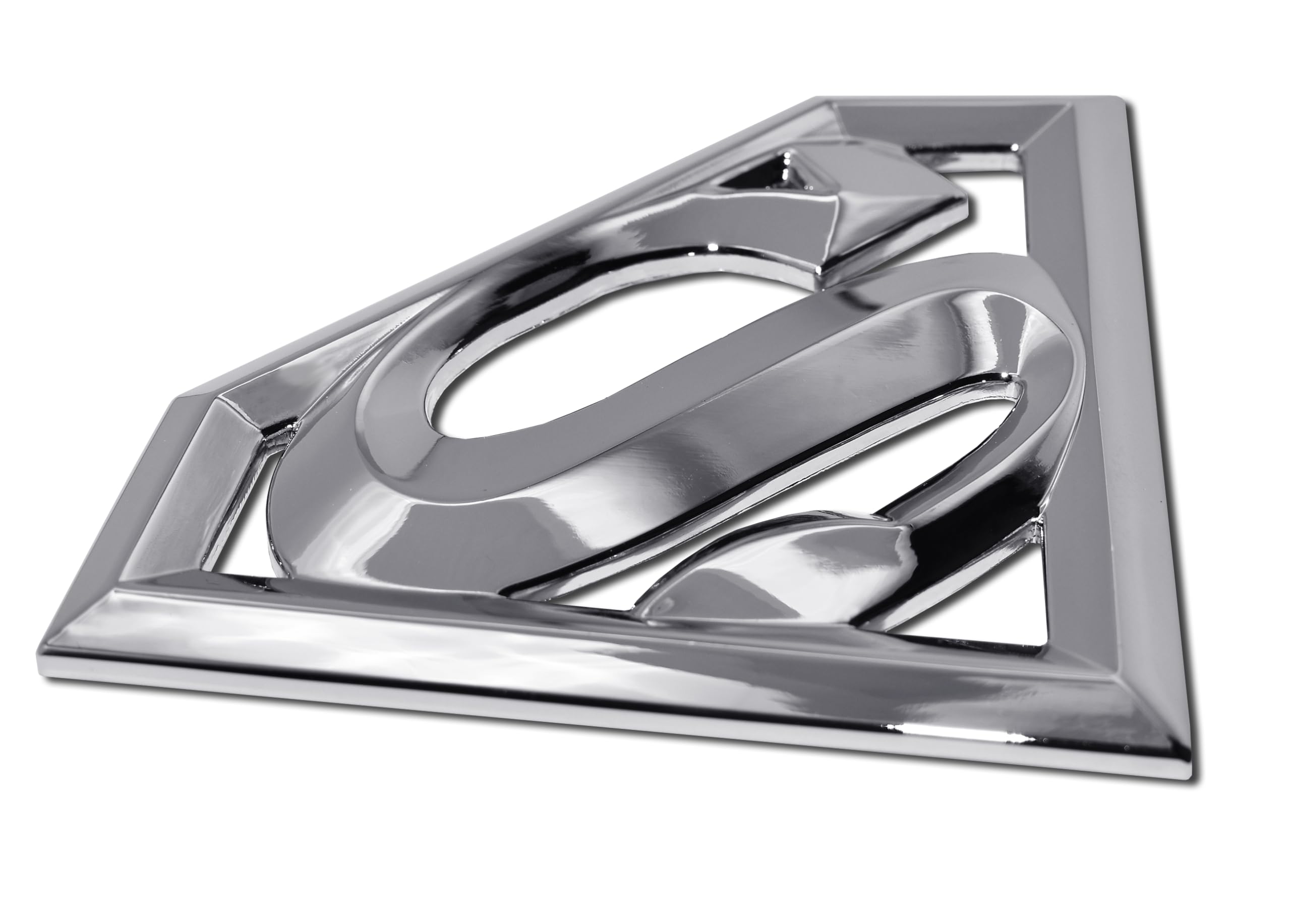Dc Comic Superman 3D Chrome Metal Auto Emblem