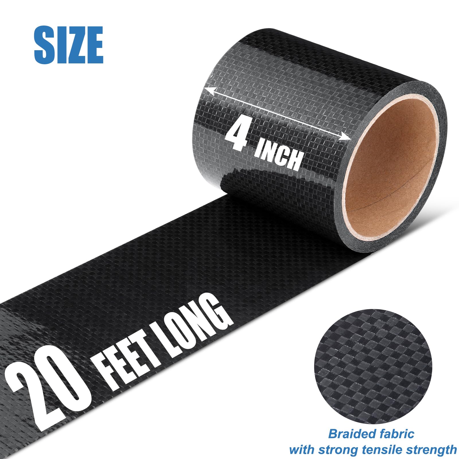 Rv Underbelly Tape, 4' X 20' Rv Underbelly Material, Waterproof Tape With Permanent Sealing Adhesive For Rv, Camper Travel Trailer, Mobile Home, Tear Repair Patch