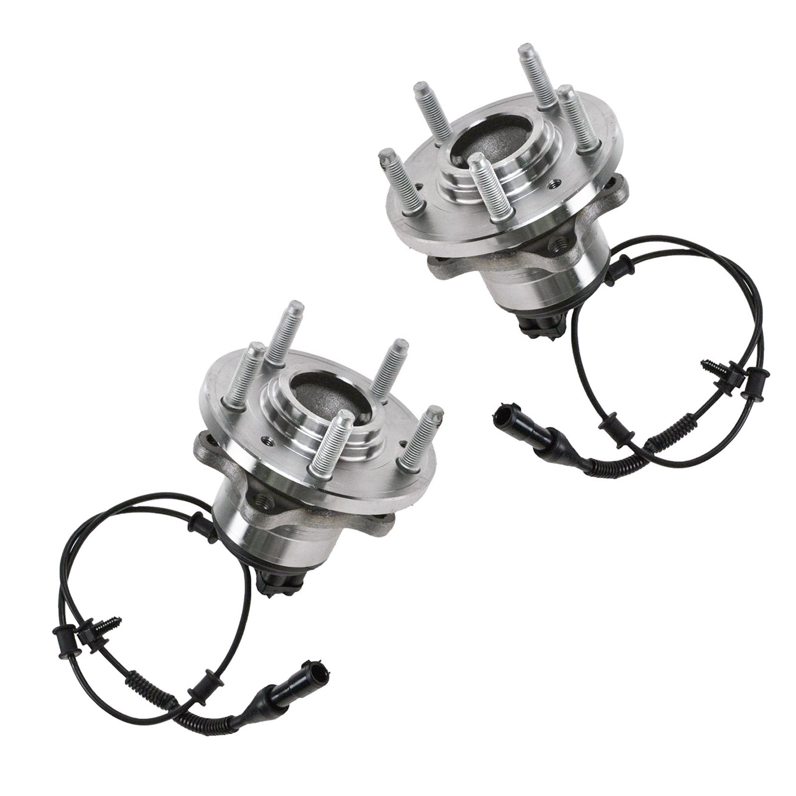 Trq Front Wheel Hub Bearings Assembly Set Compatible With 2002-2005 Ford Thunderbird 2000-2006 Lincoln Ls