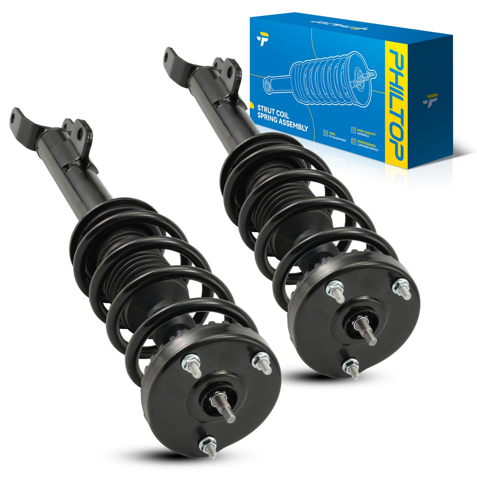 Philtop Front Complete Struts Shock Absorber For 300 2011-2022 3.6L, Challenger 2011-2011 3.6L, Quick Suspension 572665 * 2, Str