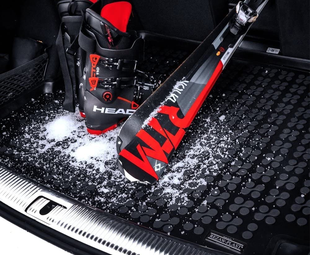 Rezaw-Plast Premium Trunk Mat Compatible With 2016-2023 Mazda Cx-3 Cargo Mat All Weather Tailored Odorless Anti Slip Waterproof Rubber Floor Mat Suv Accessories Black