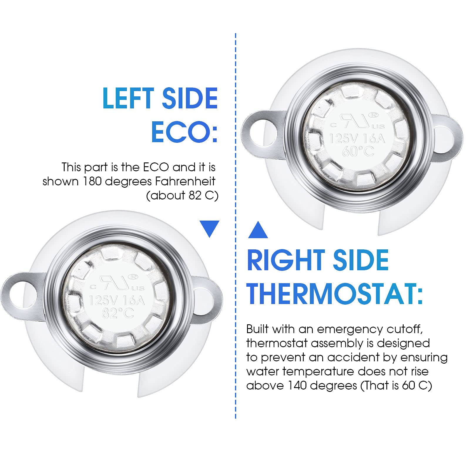 Handylife Rv Water Heater Thermostat Assembly, Eco Thermostat Replacement Part For Atwood 91447, Water Heater Service Emergency Repair Parts For Rv