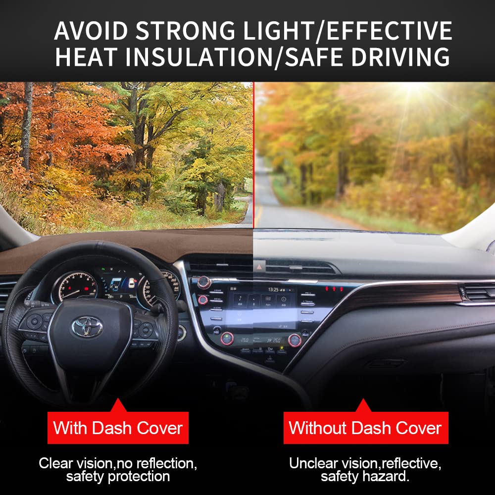 Hanlanka Dashboard Cover Dash Mat Compatible With 2007-2014 Chevy Chevrolet Tahoe Suburban,2007-13 Chevy Avalanche Silverado 150