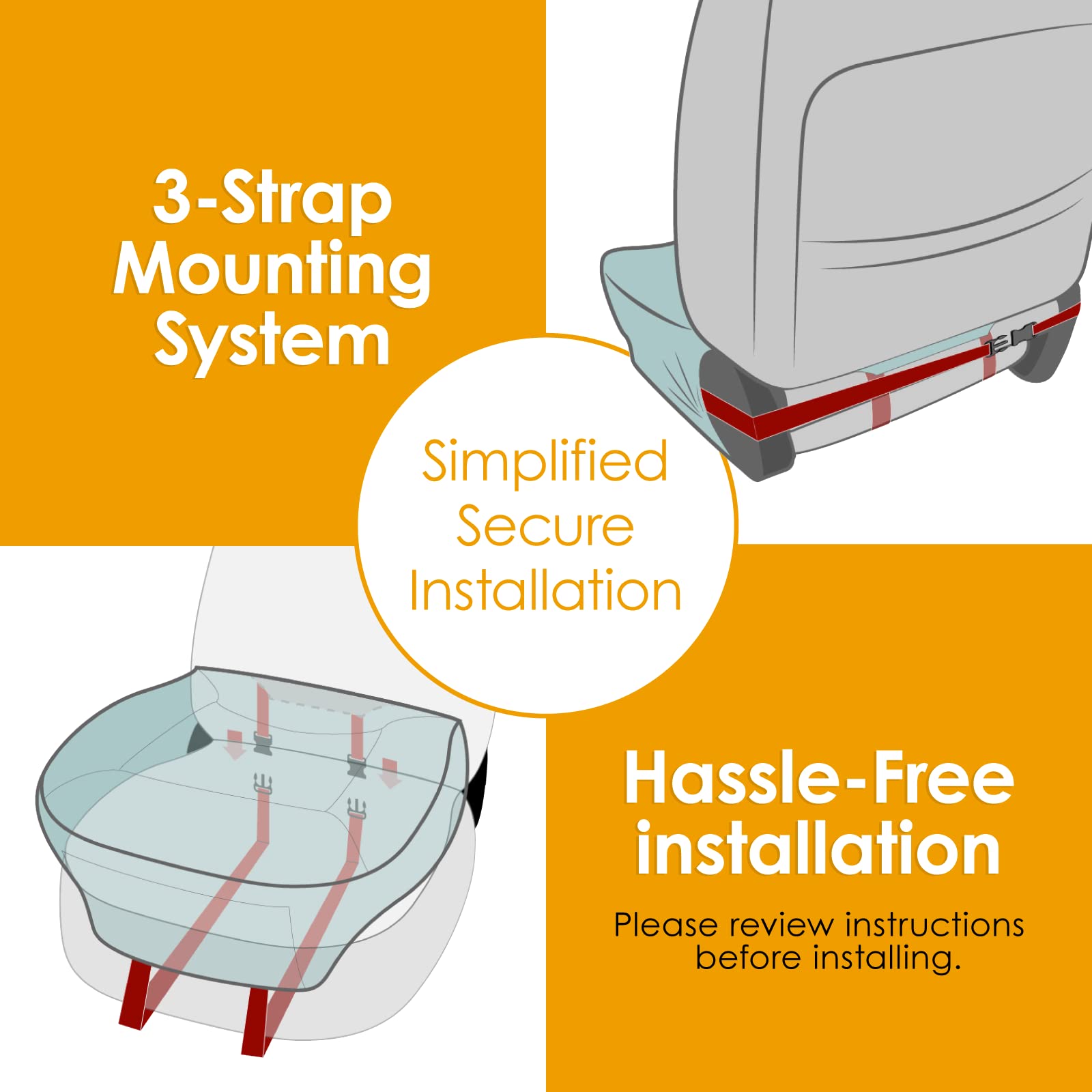 Lpi Truck Carson Heavy Duty Truck Seat Covers For Front Seats; Fits Full-Size Suv Or Truck; Includes Front, Built-In Molle Style