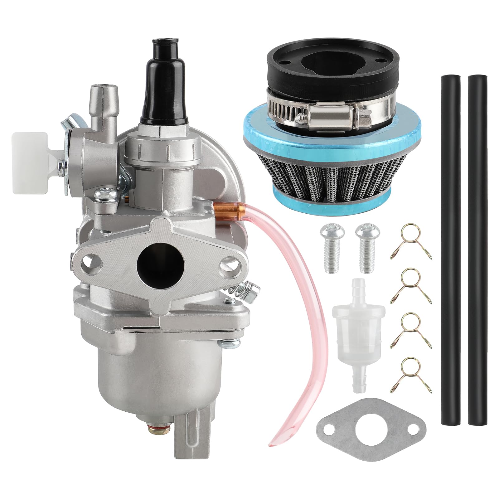 Autokay Carburetor For Coolster Qg50 Db49A 2 Stroke Pocket Bike Carb 49Cc Mta1 Mta2 Ca14