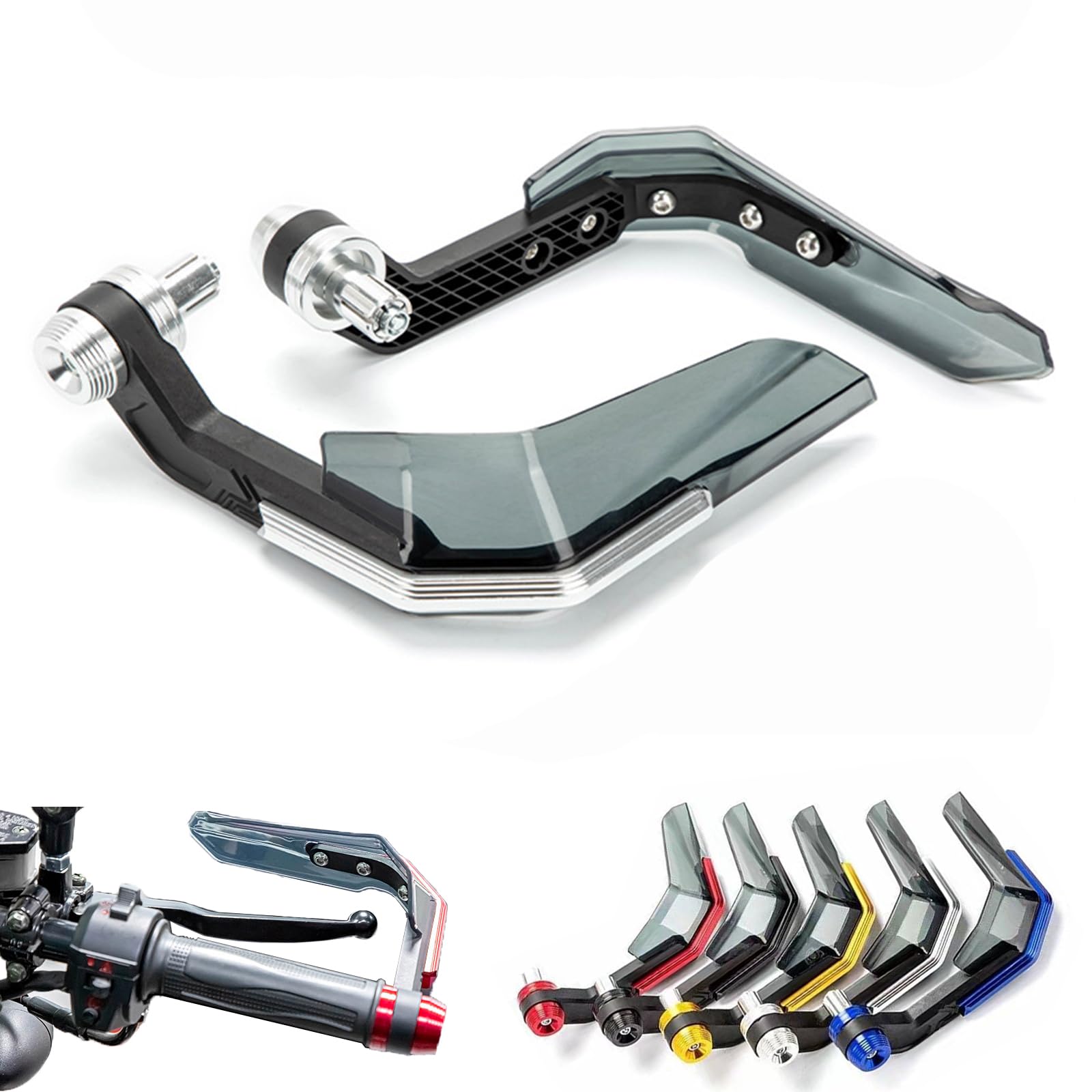 Kbgrax Universal 7/8    22Mm Motorcycle Powersports Aluminum Alloy Handguard,Motorcycle Accessories For Yamaha Honda Kawasaki Su