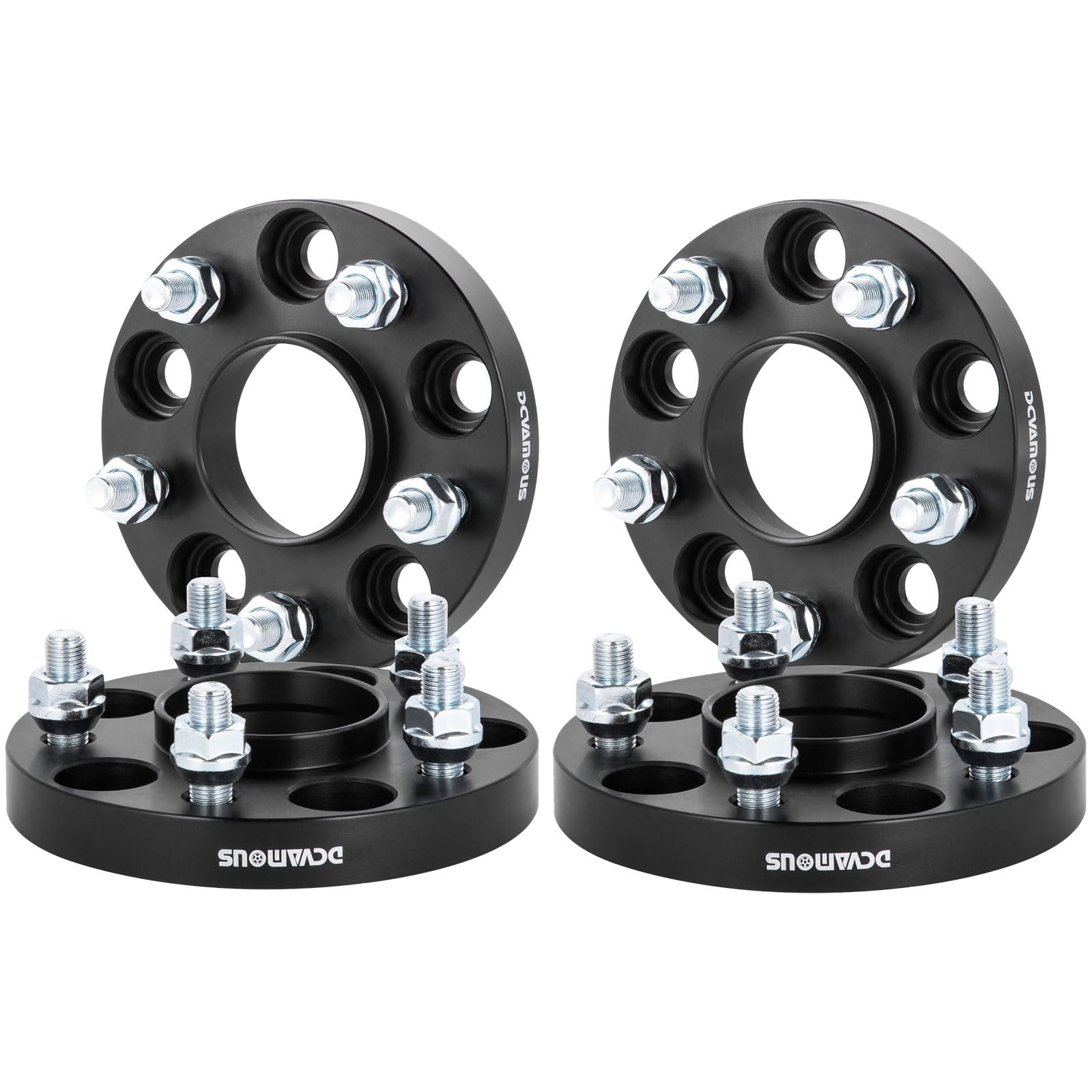 DCVAMOUS 4PC Hubcentric 5x115 Wheel Spacers 20MM 12x1.5 Studs 70.3 Hub Bore Compatible with Chevy Cadi-llac Bui-ck 5 Lug 2000-20