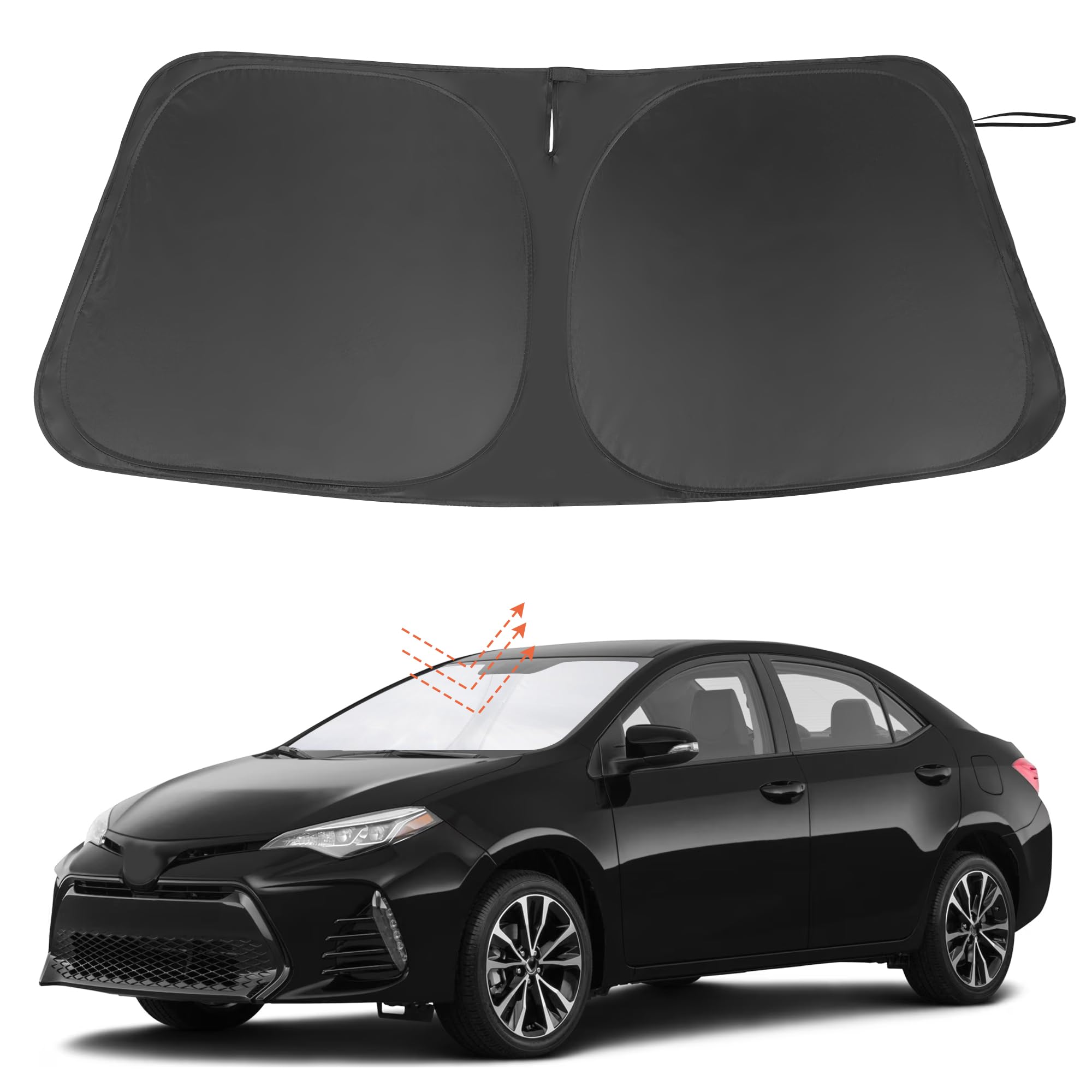 Windshield Sun Shade Custom Fit For 2014-2019 Toyota Corolla Accessories Foldable Sunshade Sun Blocker Protect Car From Sun Rays