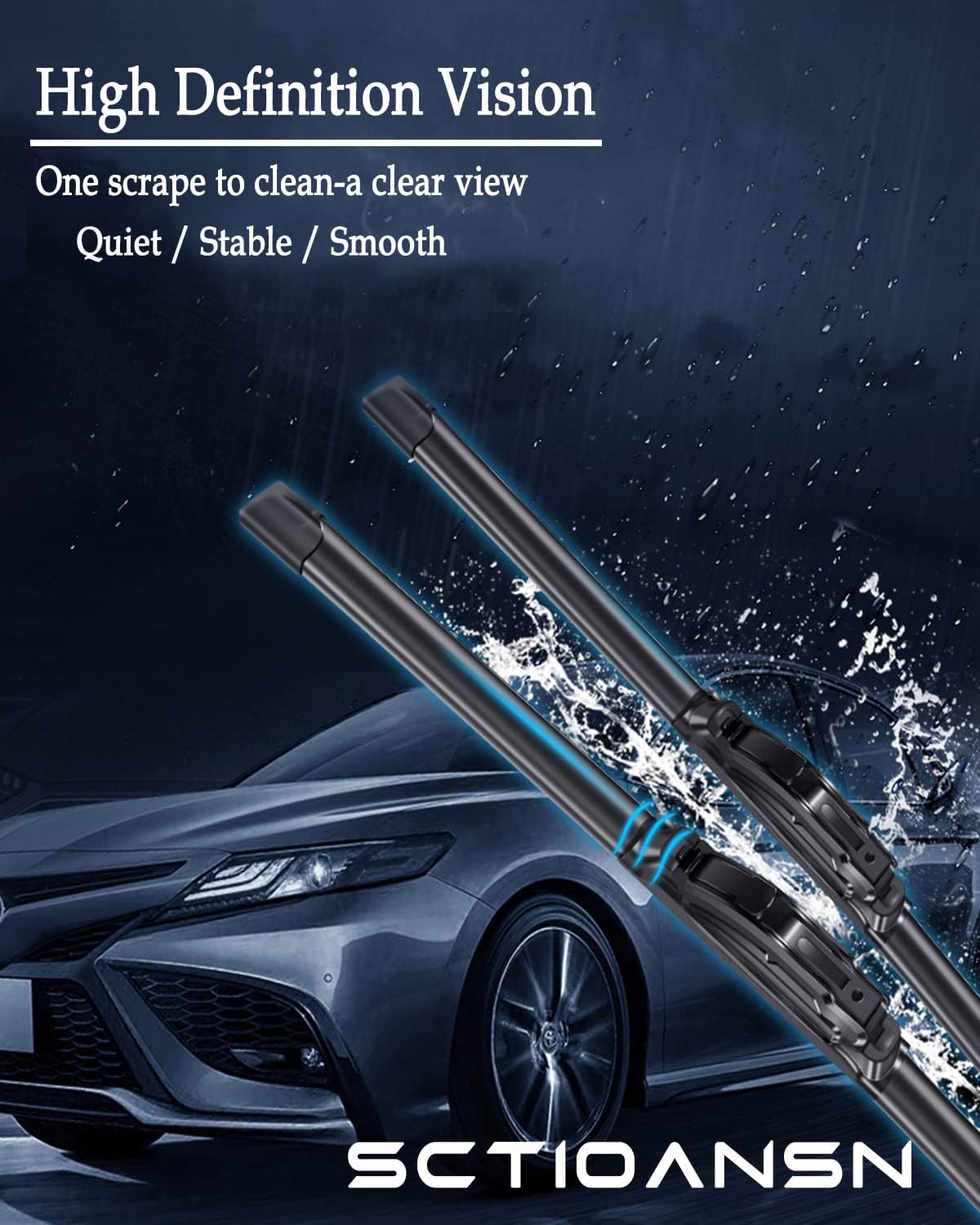 3 Wipers Set For Dodge Caliber 2007 2008 2009 2010 2011 2012, Windshield Wiper Blades Original Equipment Replacement Front And R