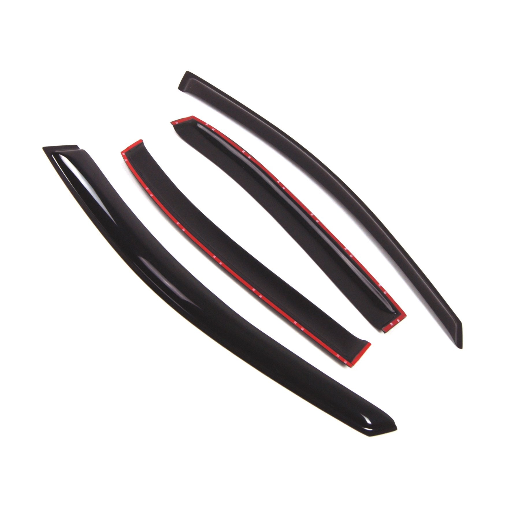 Tuningpros Outside Mount Window Vent Visors Rain Guards Compatible With Hyundai Sonata 2006-2010 | Side Window Wind Deflectors R