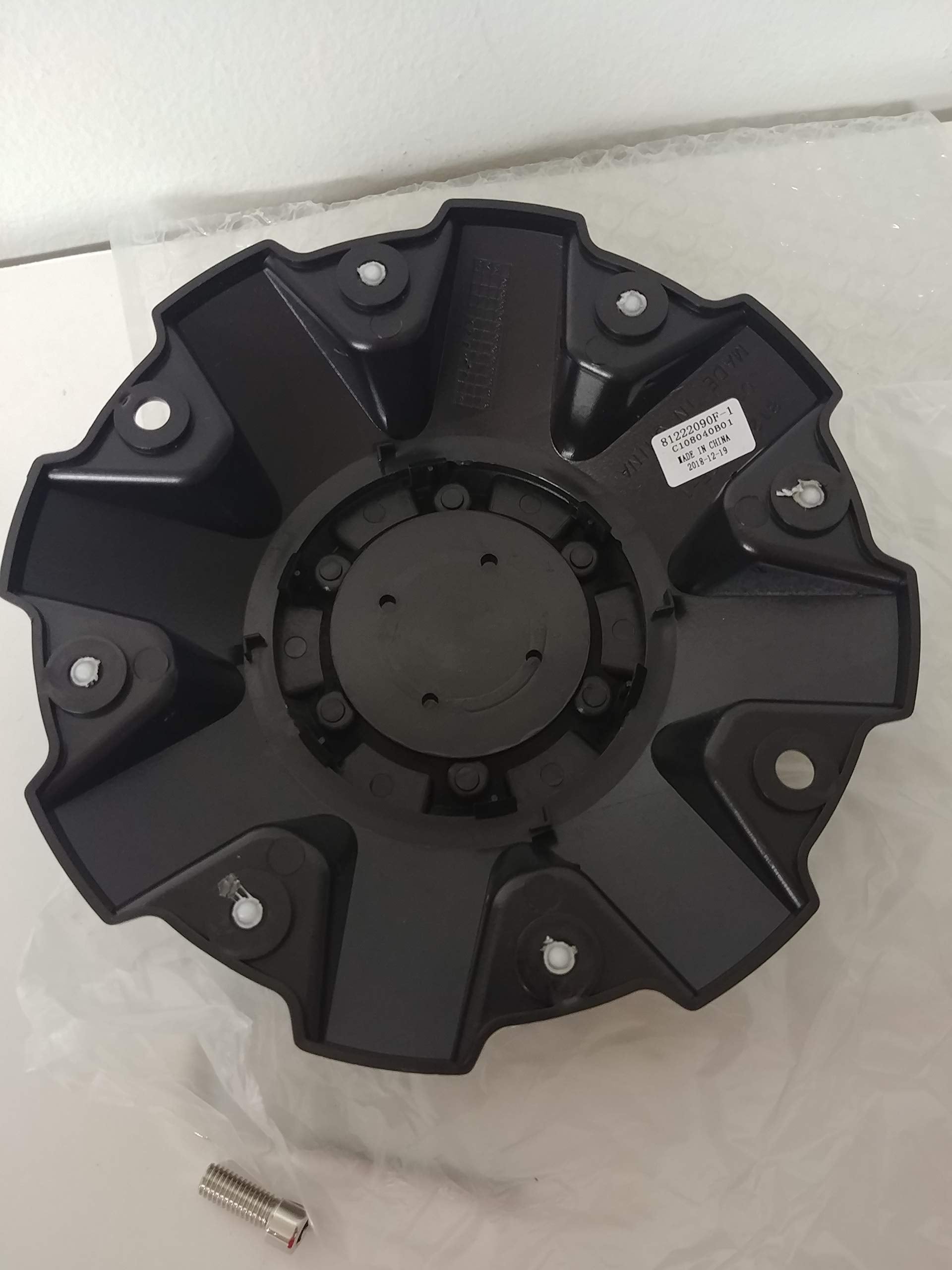 Mayhem Wheels Black Center Cap With 2 Mounting Screws Bolt C108040B01 81222090F-1