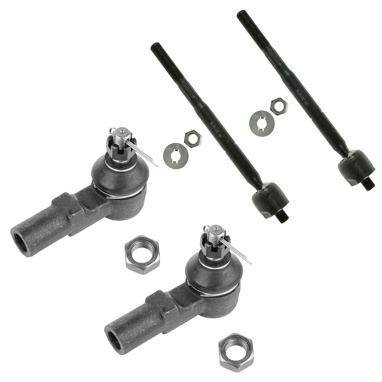 Trq Front Tie Rod Set Compatible With 1995-2004 Toyota Tacoma