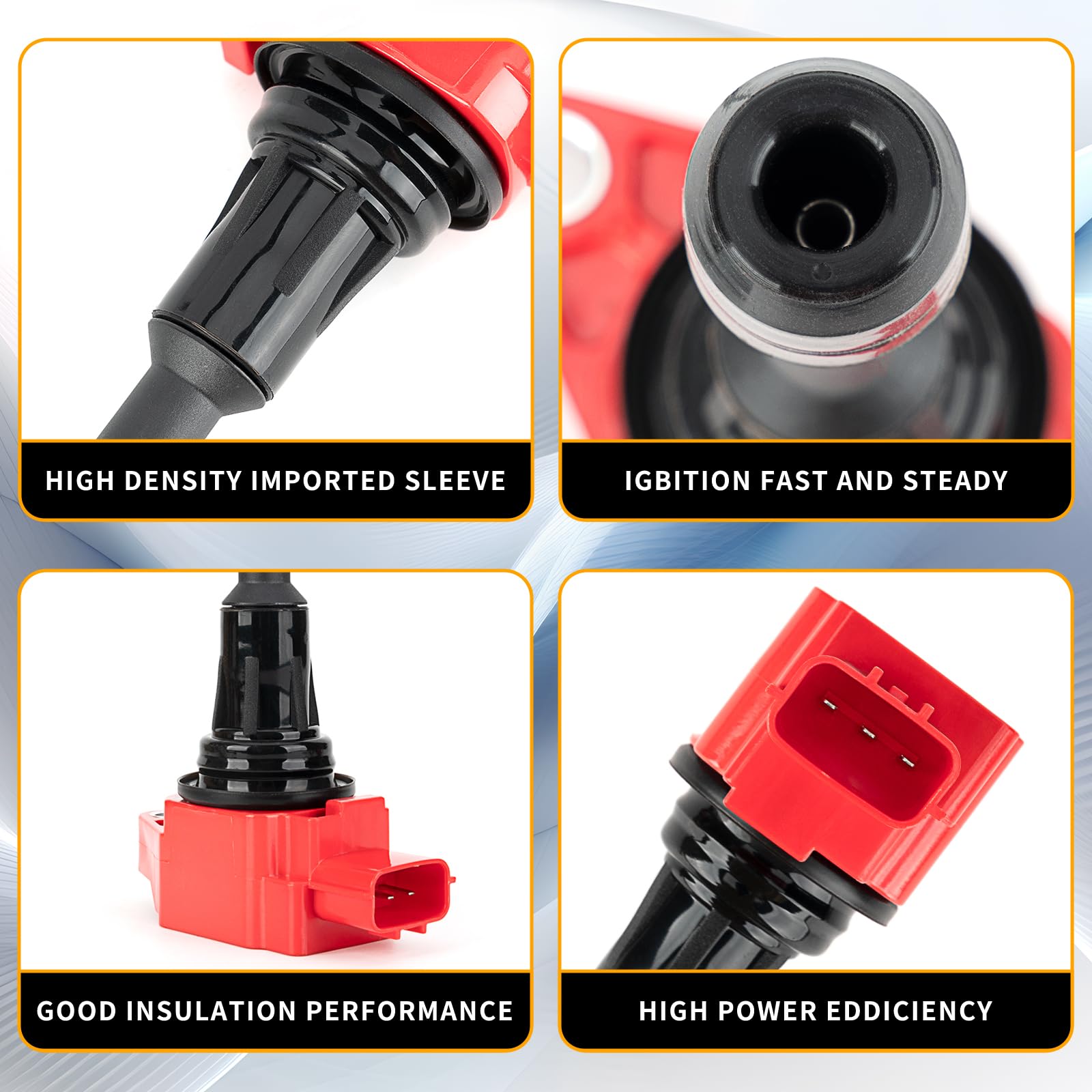 4 Uf549 Ignition Coil Pack And 4 9029 Iridium Spark Plug Compatible With 2007-2012 Nissan Altima Versa Sentra Cube Nv200 2013-20