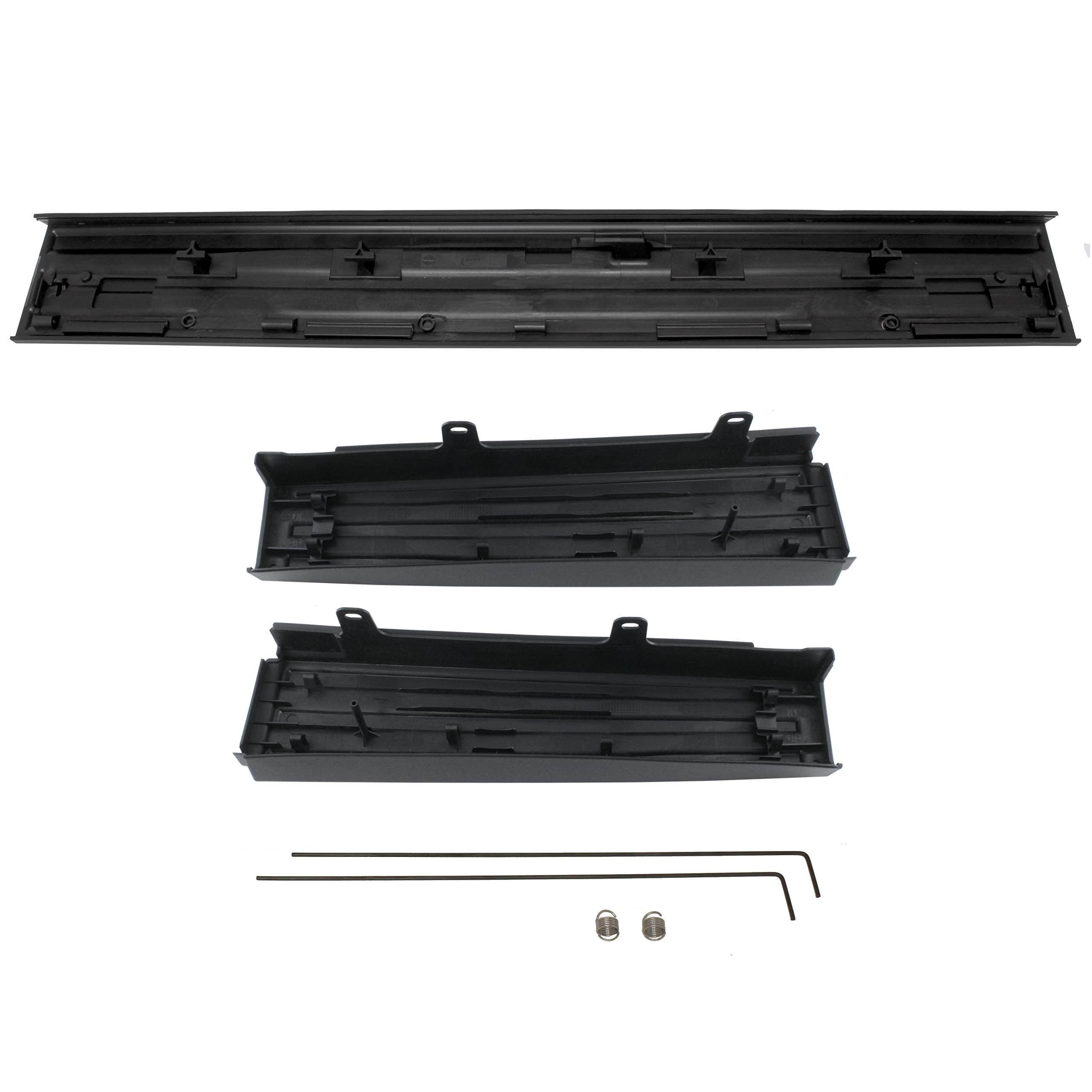 Iamauto 12817 Tailgate Flex Flexible Step Protector Trim Molding Cap 3 Piece Kit For 2009 2010 2011 2012 2013 2014 Ford F150