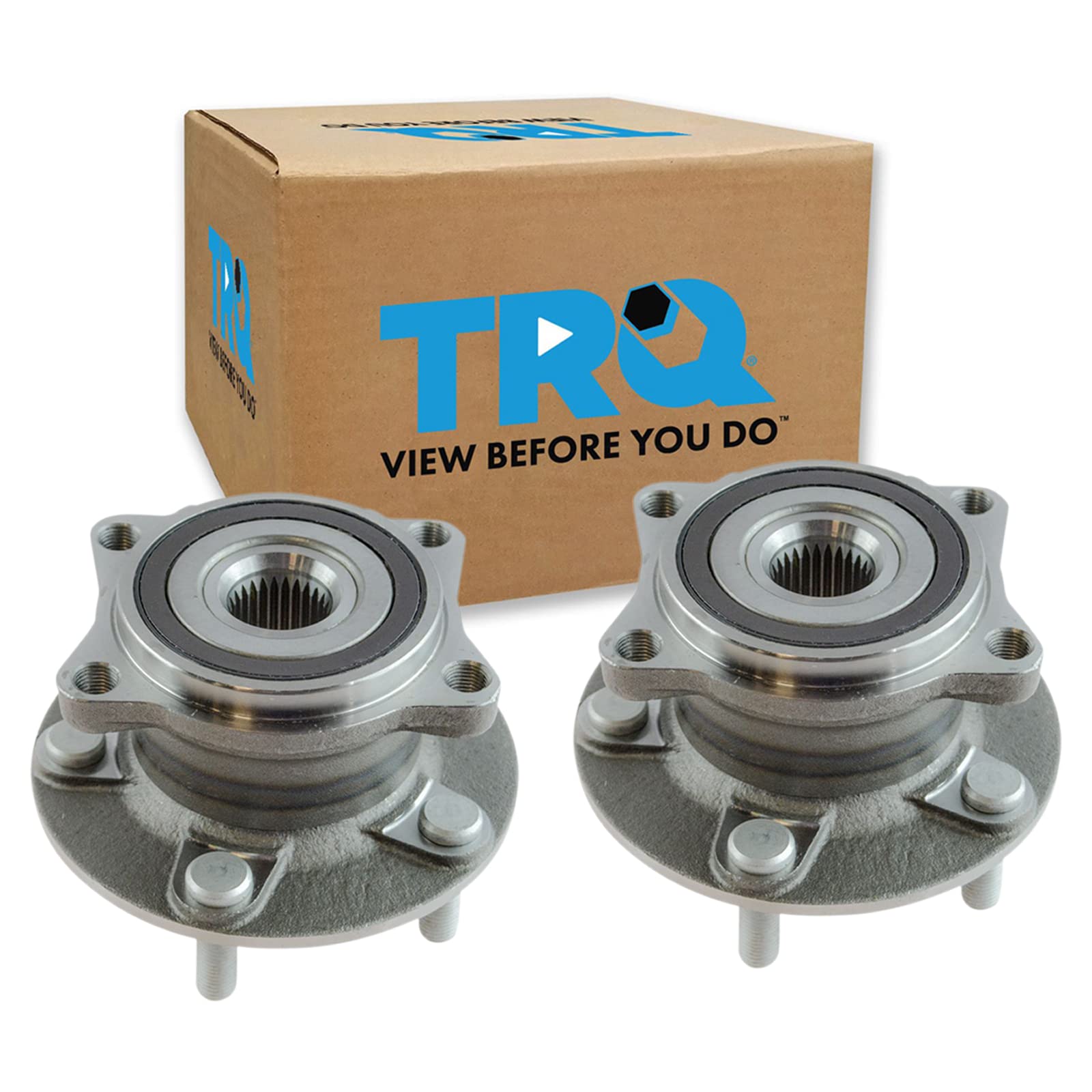 Trq Rear Wheel Hub Bearings Assembly Set Compatible With 2008-2015 Mitsubishi Lancer 2007-2012 Outlander 2011-2012 Outlander Spo