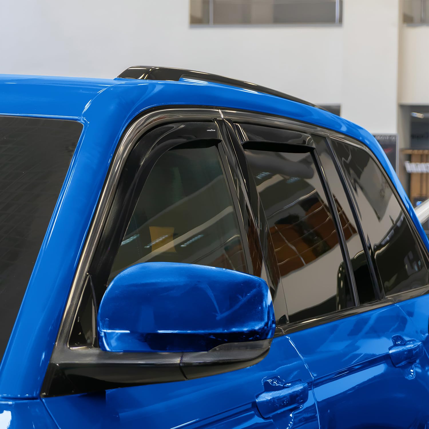 Goodyear Shatterproof In-Channel Window Deflectors For Jeep Grand Cherokee 2022-2025, Rain Guards, Window Visors For Cars, Vent