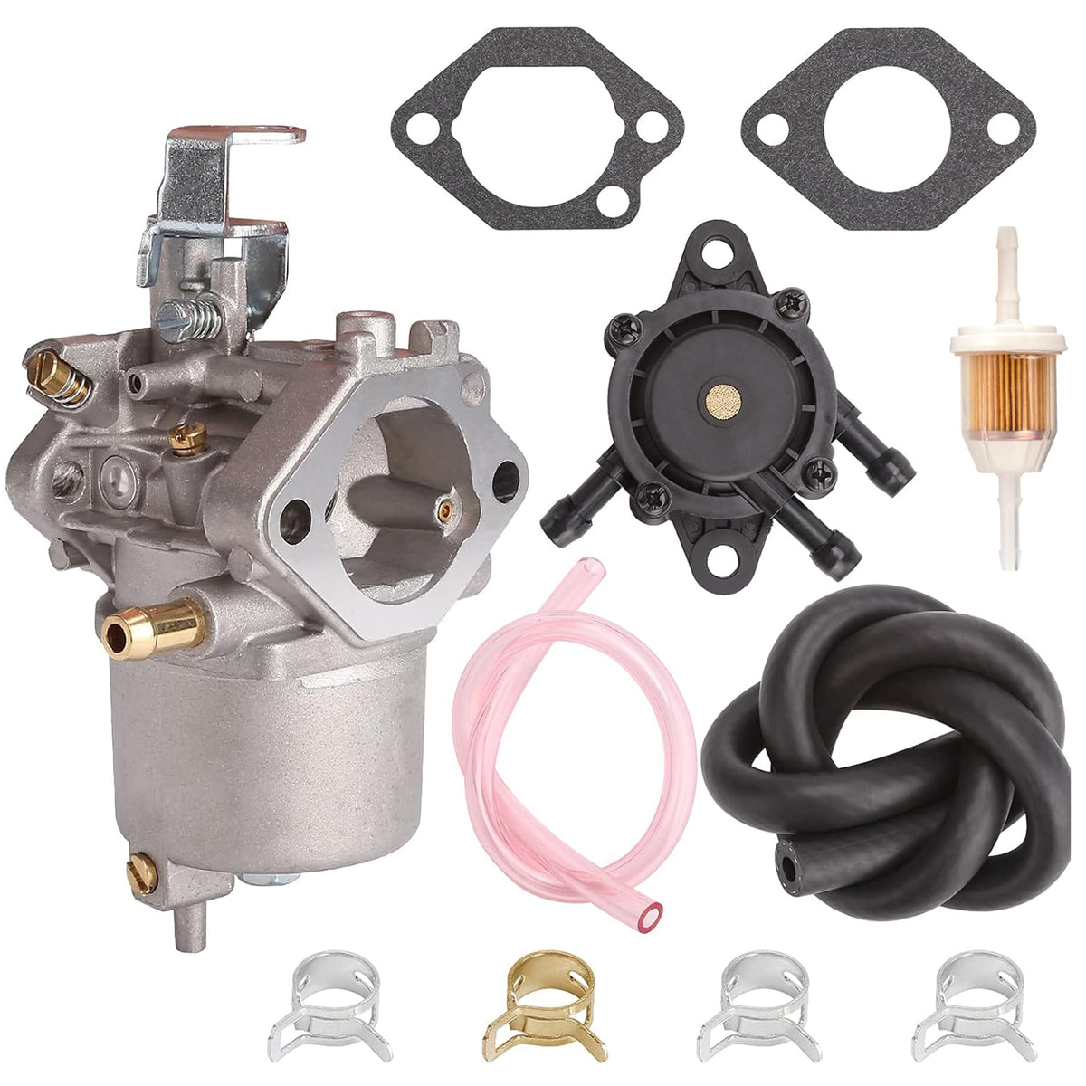 10L0L Fe290 Carburetor Fuel Pump Kit For 1998-Up Club Car Ds & Precedent, Turf, Carryall Golf Cart, Replace Oem 1016438, 1016439