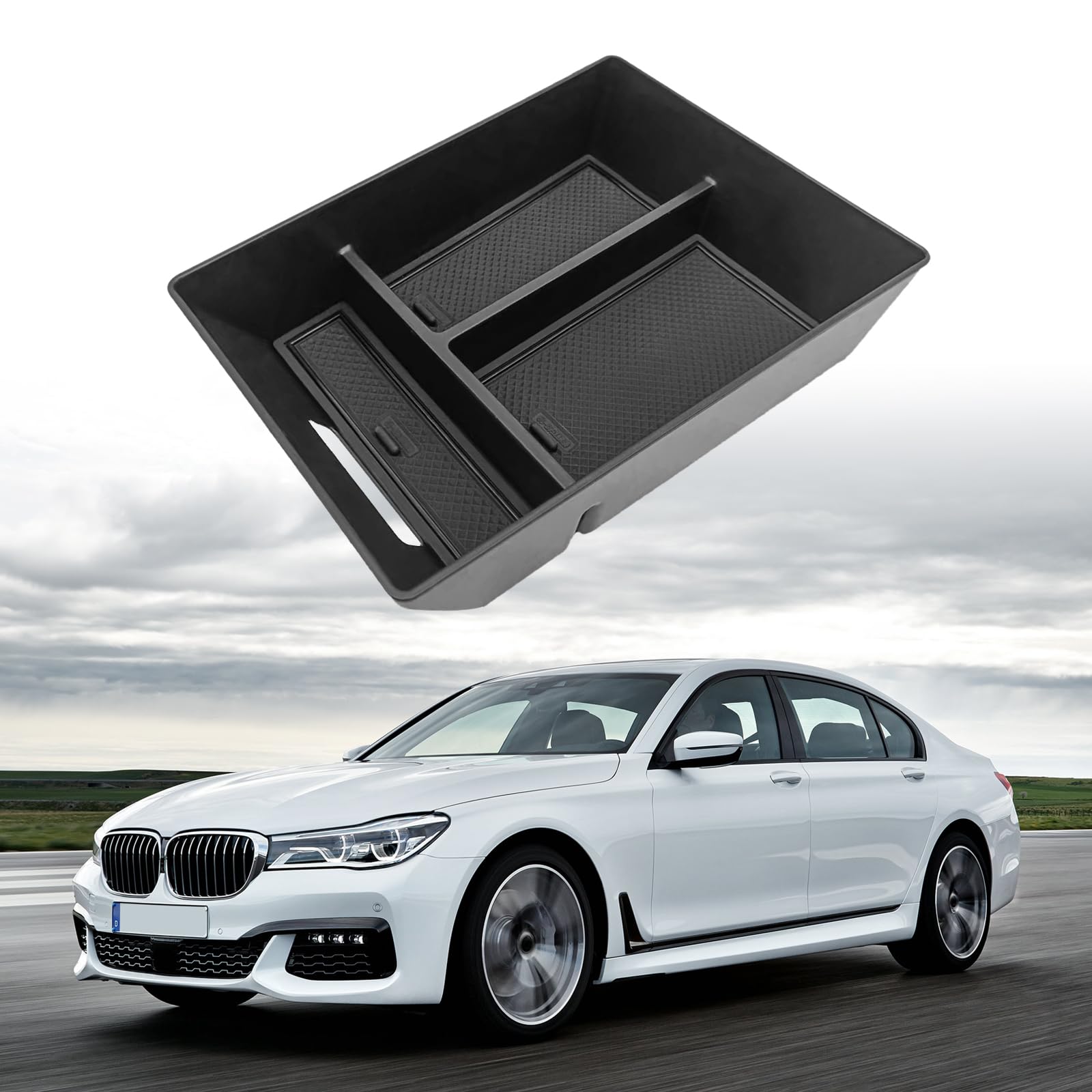 Center Console Organizer Tray Storage Compatible with BMW X5 G05/ X7 G07 2019-2024, X6 G06 2020-2024