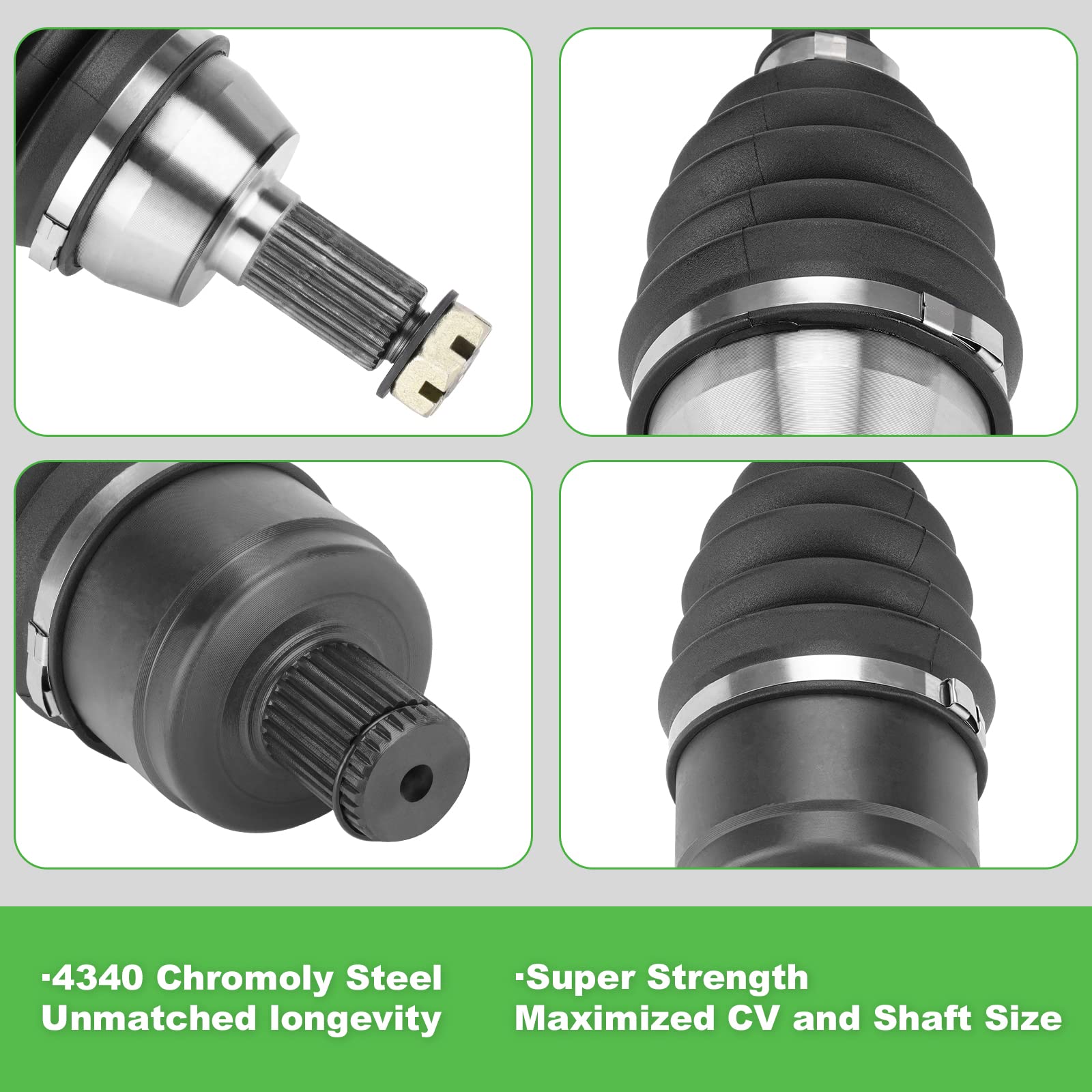 For 1332642 Rear Left Right CV Axle Drive Shaft 1332809 for Polaris Sportsman Scrambler 850/1000 XP 2015-2021 High Lifter, Sport