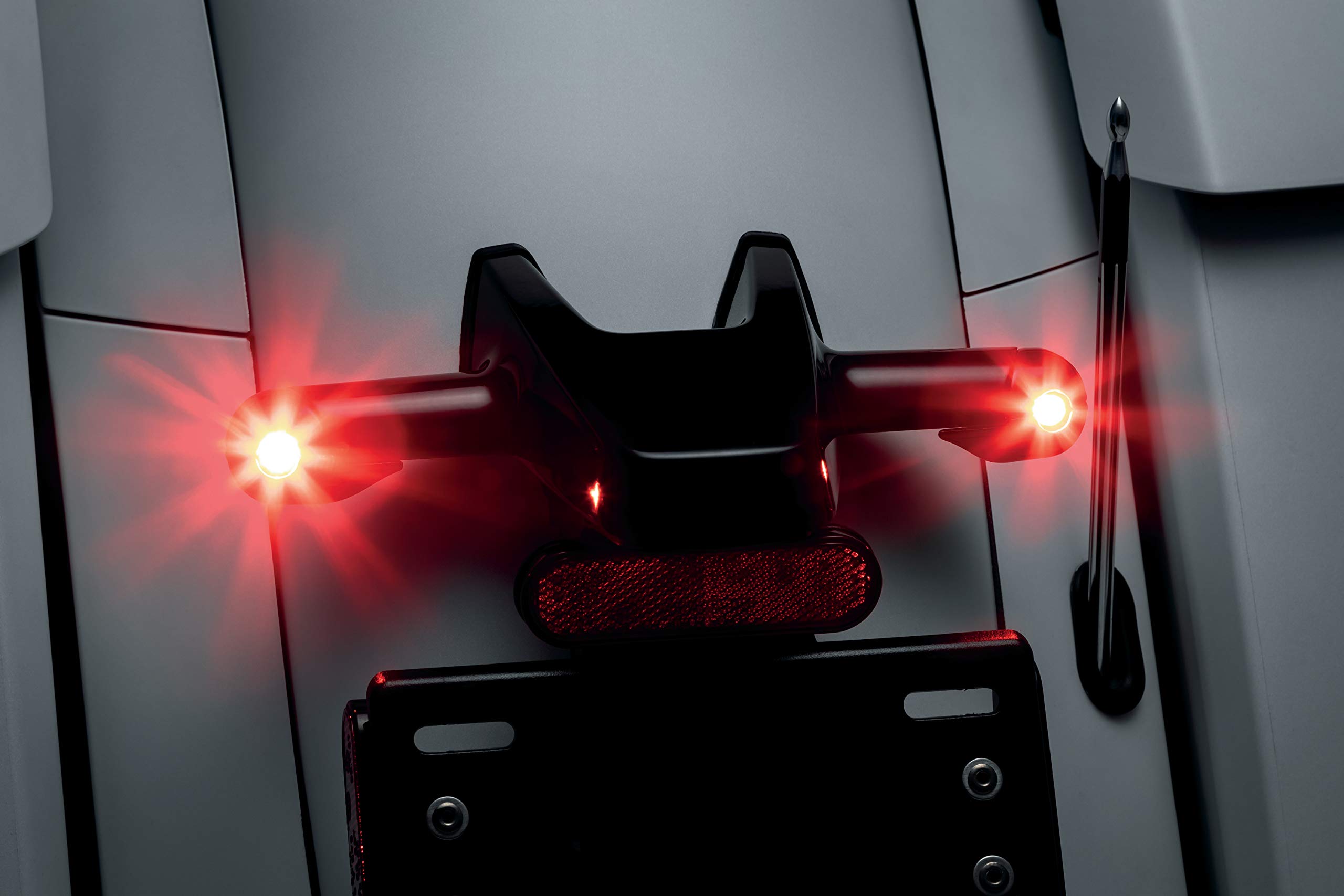 Kuryakyn 2843 Motorcycle Lighting Accessory: Kellermann Atto Rear Turn Signal Adapters For Indian Motorcycles: Challenger And Chieftain, Gloss Black, 1 Pair