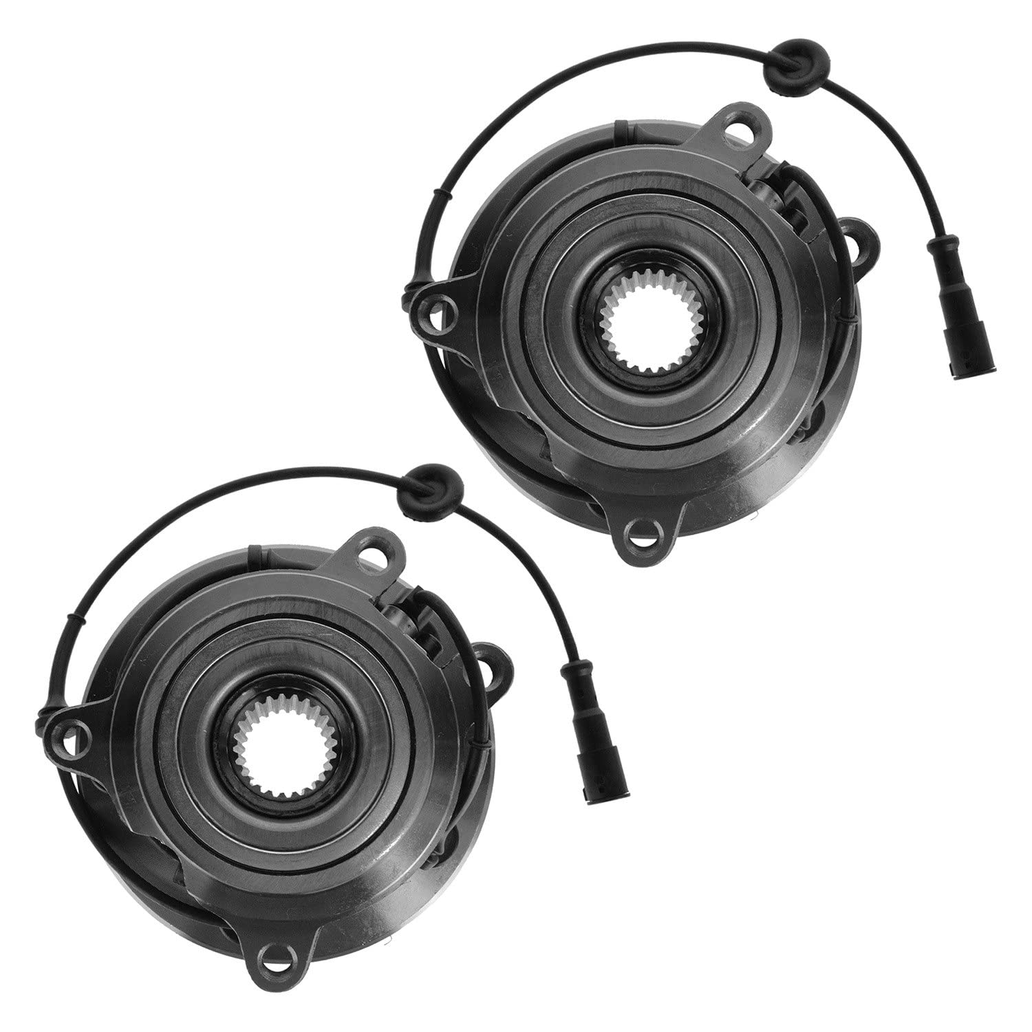 Trq Front Wheel Hub Bearings Assembly Set Compatible With 1999-2004 Land Rover Discovery