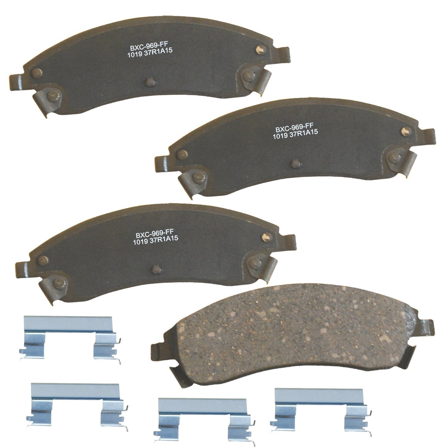 Bendix Premium Sbc1019 Ceramic Front Brake Pads For Cadillac Cts 2007-2006, Srx 2009-2004, Sts 2008-2005, Pontiac Bonneville 200
