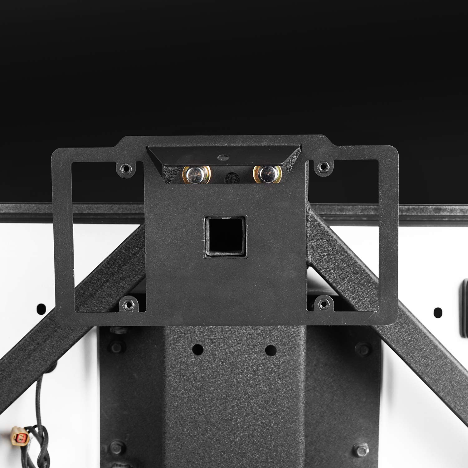 V8 GOD Wrangler License Plate Relocation for Spare Tire Mounting Bracket Compatible with Jeep Wrangler TJ & JK 97-18