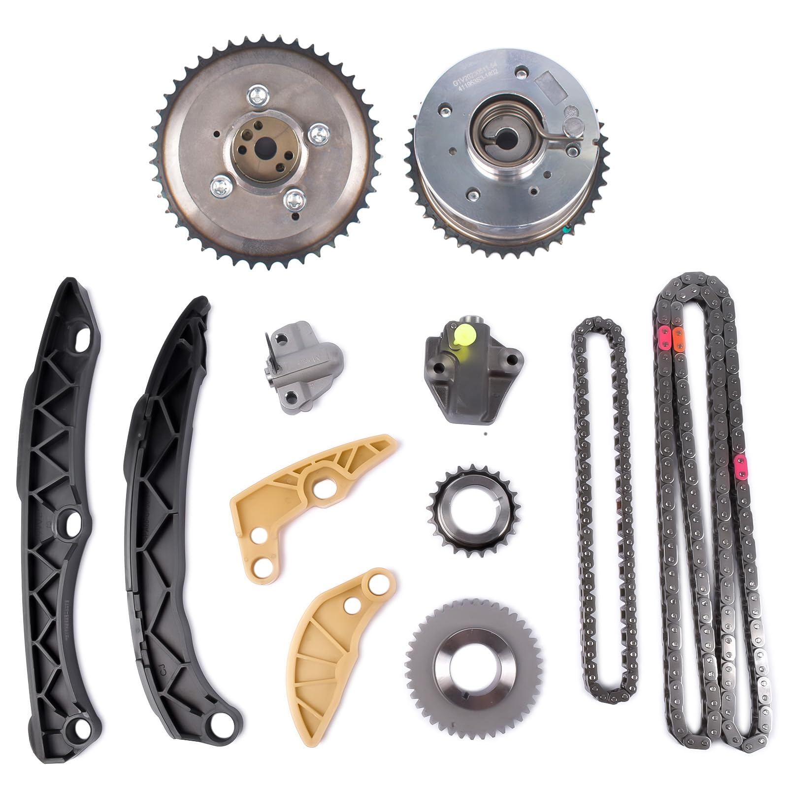 Timing Chain Kit Camshaft VVT Gear Replacement for Kia Sorento Optima Sportage Hyundai Sonata Tucson Santa Fe 2.4L 2.0L 2011-201