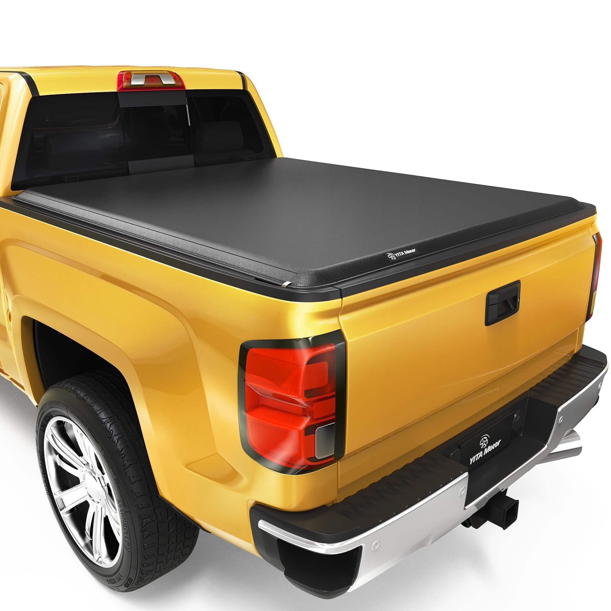 YITAMOTOR Soft Roll Up Truck Bed Tonneau Cover Compatible with 2014-2018 Chevy Silverado/ GMC Sierra 1500, Fleetside 5.8 ft Bed