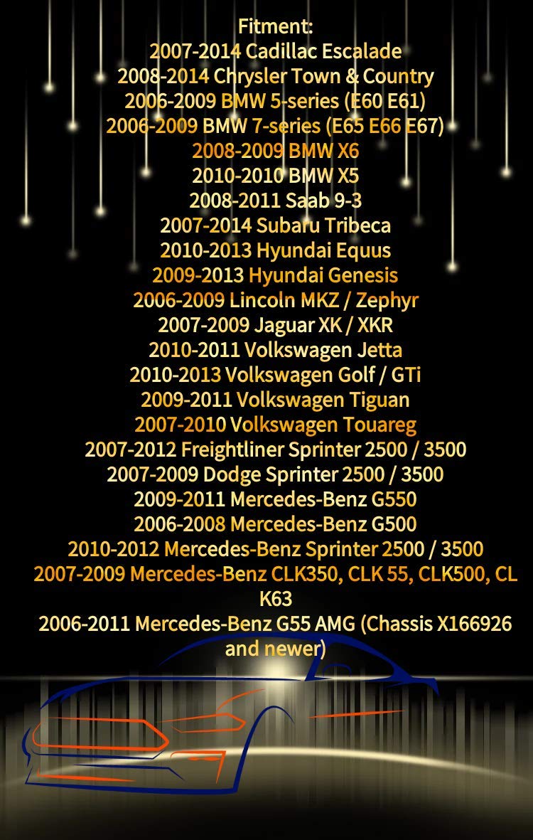 5DV 009 000-00 Xenon HID Headlight Ballast Control Unit with Fast Startup Safe Stability for 2007-2014 Cadillac Escalade 2006-20